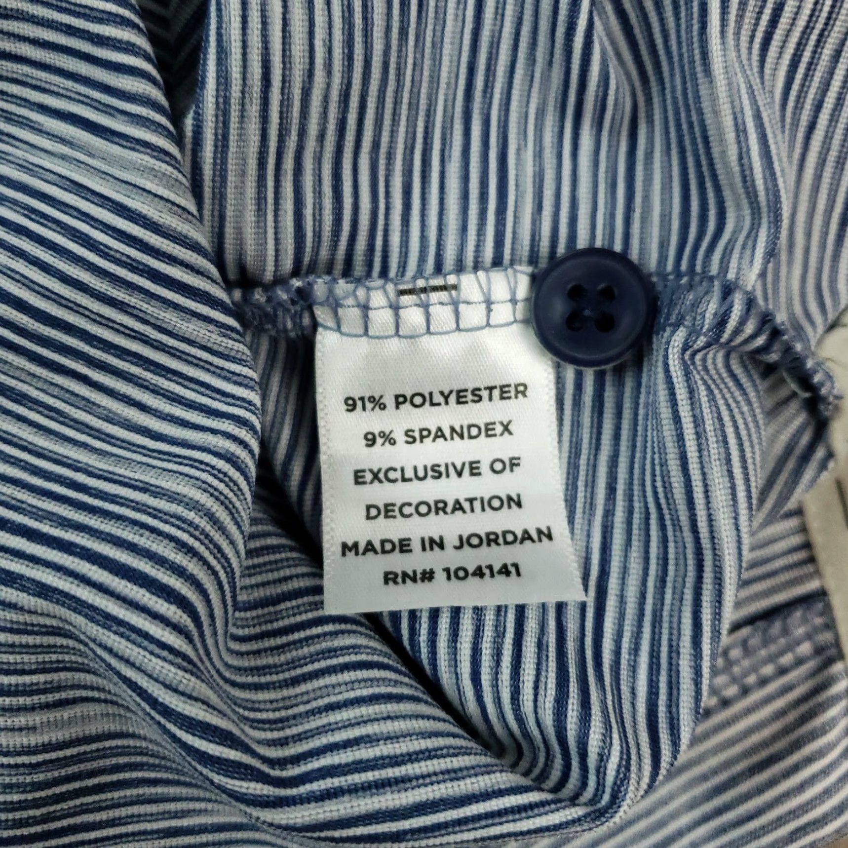Vintage Walter Hagen Polo Shirt Mens 2XL Blue Striped Golf Short Sleeve Polo Shirt, Walter Hagen, Polo, 2XL, Blue, Striped, Golf Size US XXL / EU 58 / 5 - 6 Thumbnail