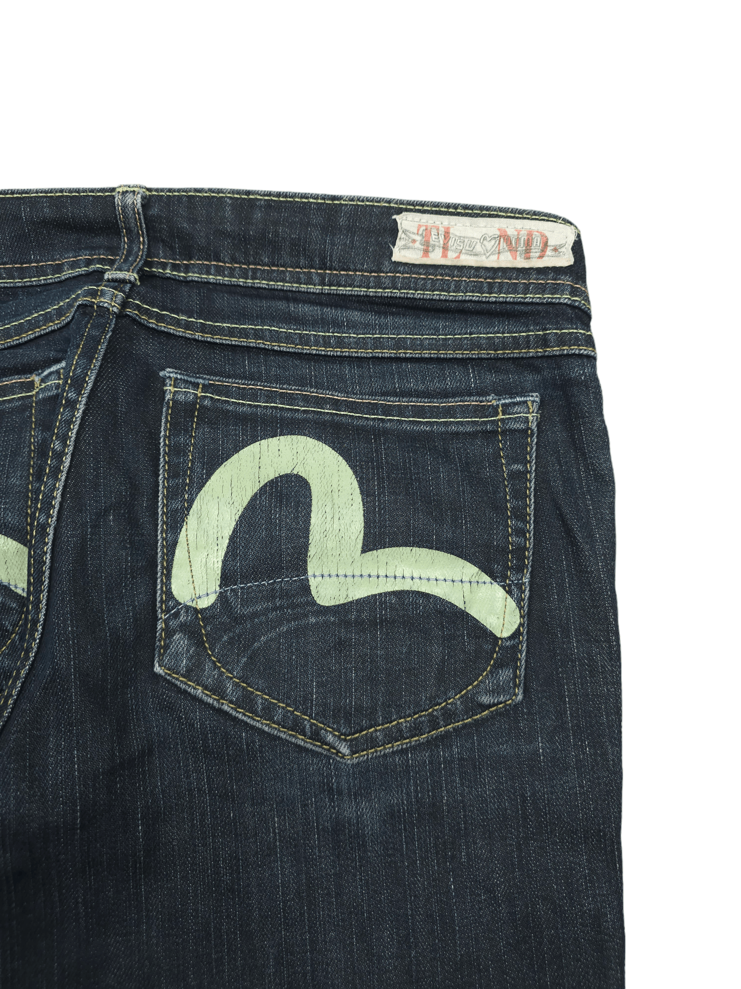 Evisu × Vintage 💎 28/32 Evisu X Puma Skinny Women's Denim Jeans Y2K Size 28" / US 6 / IT 42 - 5 Thumbnail