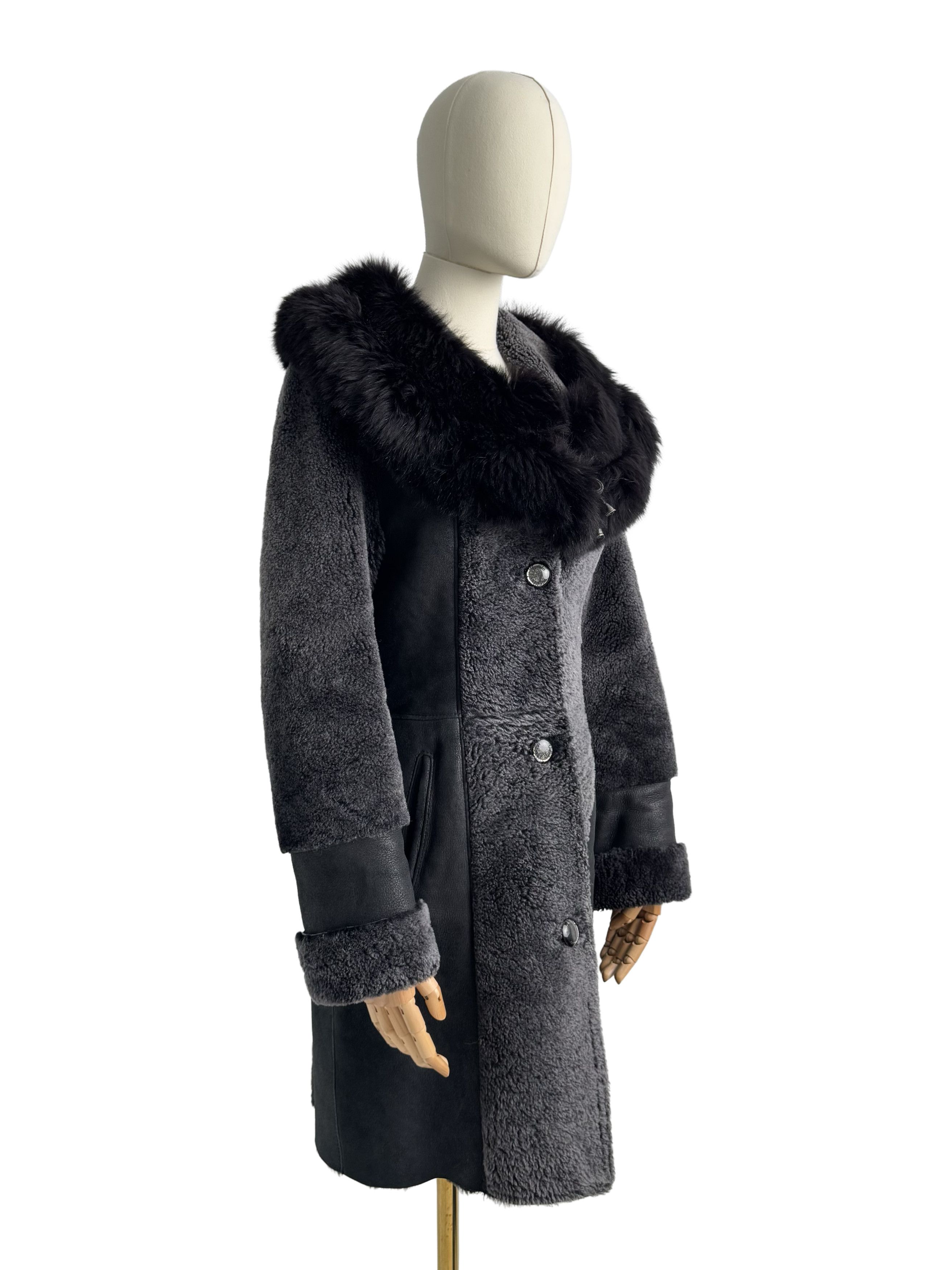 Vintage Vintage Real Sheepskin Coat Size S / US 4 / IT 40 - 1 Thumbnail