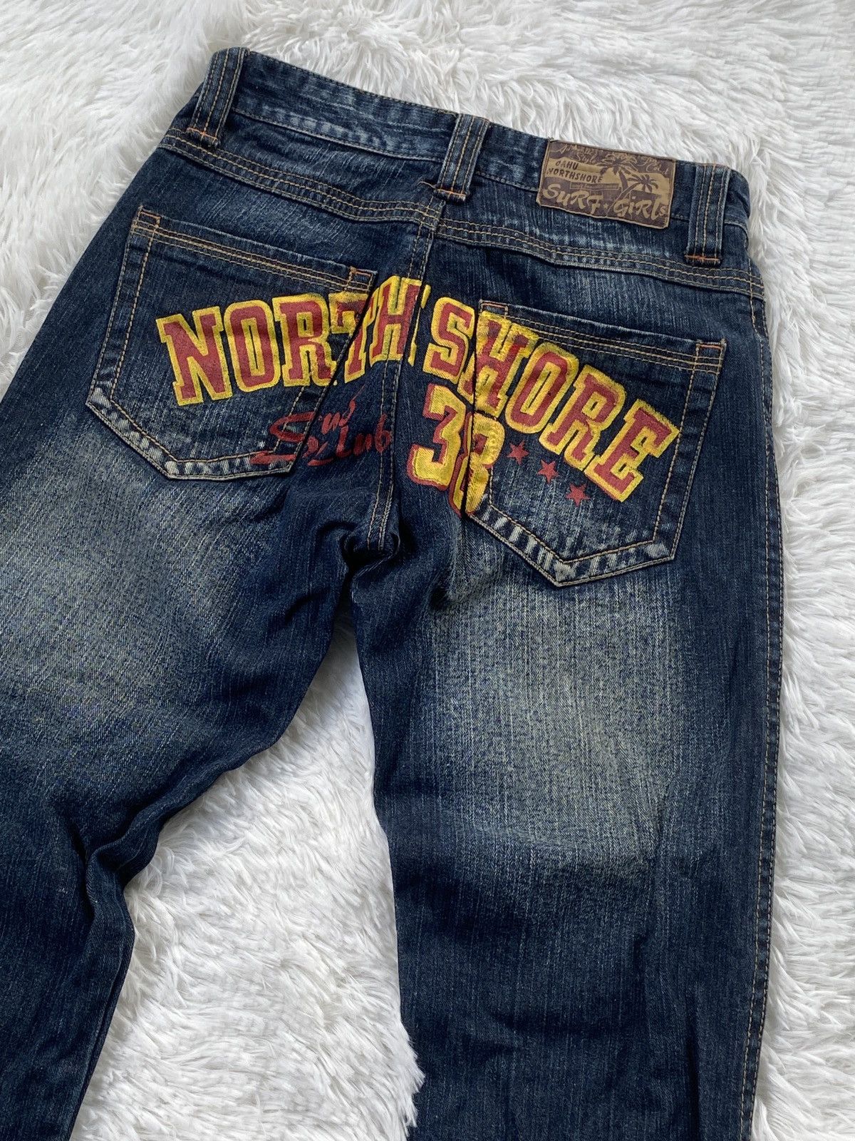 Vintage 🔥BINDING NOW🔥OAHU Northshore Hawaiian Surf Girl Denim Size 28" / US 6 / IT 42 - 8 Thumbnail