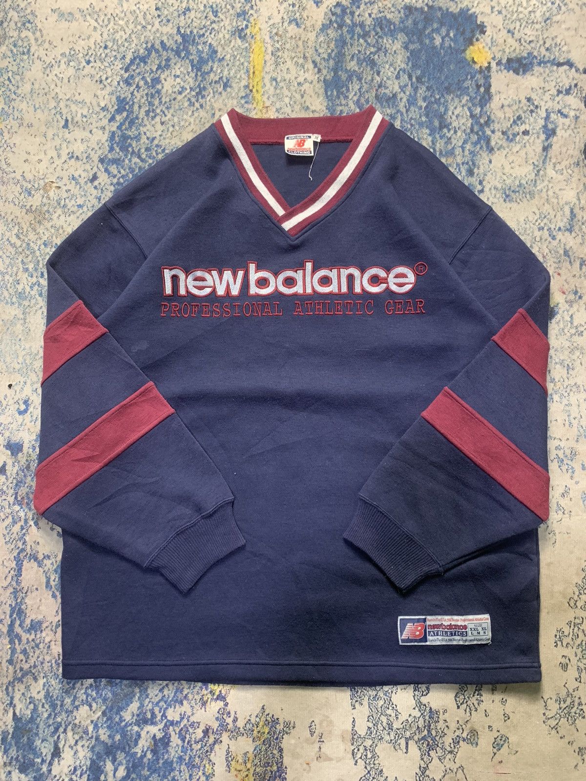 New Balance Vintage New Balance Spellout Logo Sweatshirt Size US M / EU 48-50 / 2 - 1 Thumbnail