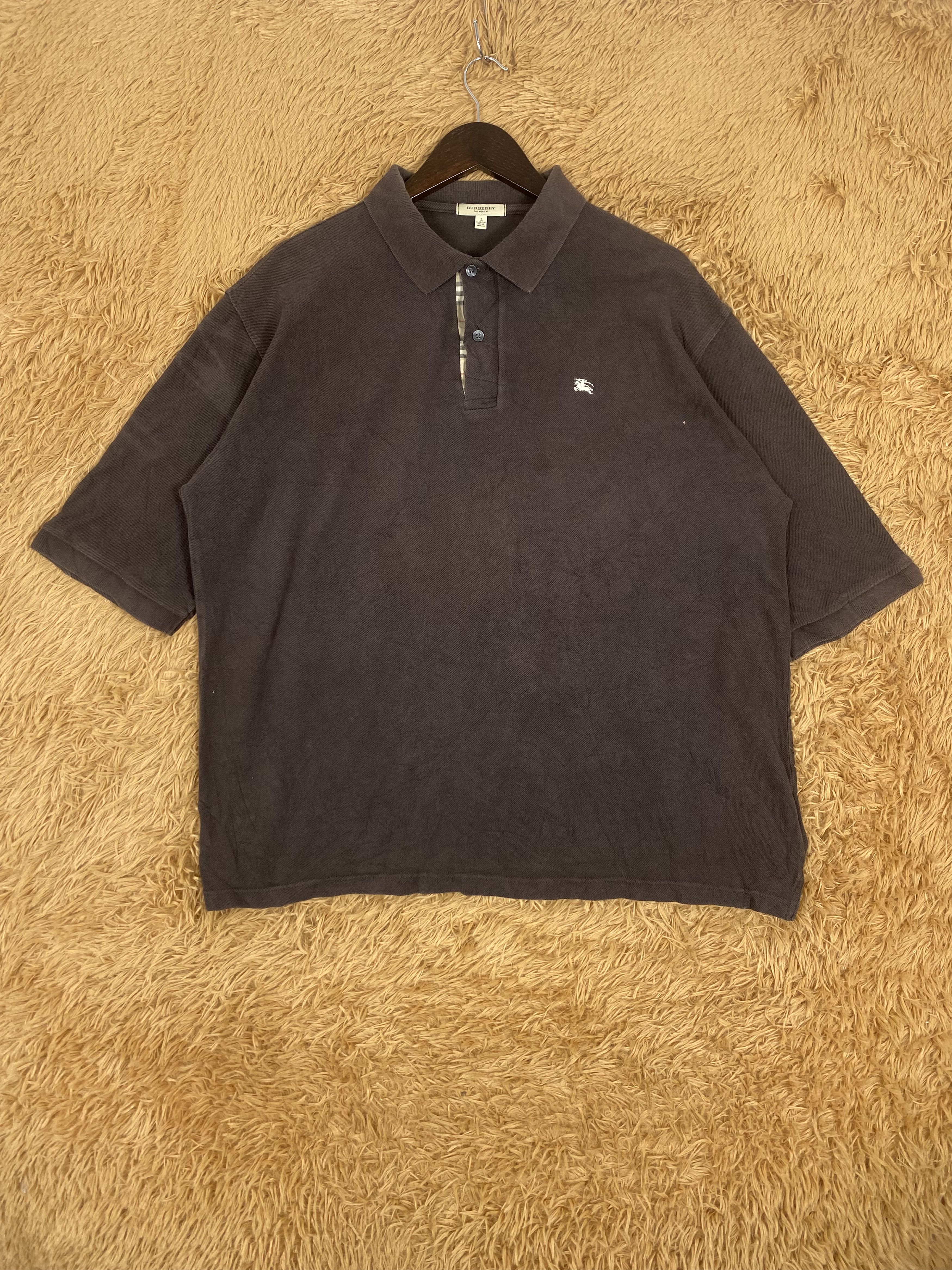 Burberry × Vintage Vintage Burberry Polo Shirts PT0003 Size US L / EU 52-54 / 3 - 1 Thumbnail
