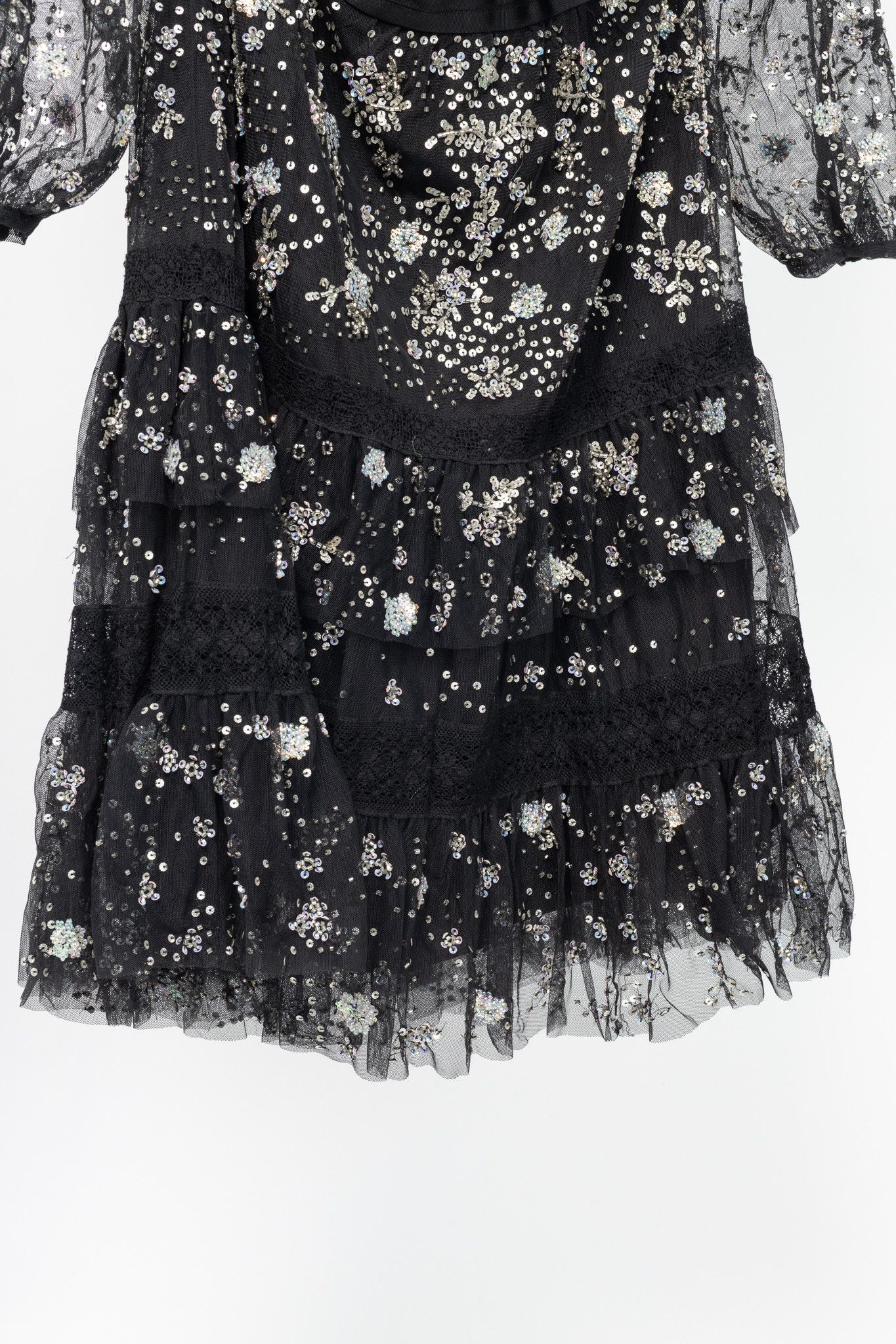 Other Needle & Thread Supernova Ruffle Embellished Dress Size L / US 10 / IT 46 - 8 Thumbnail