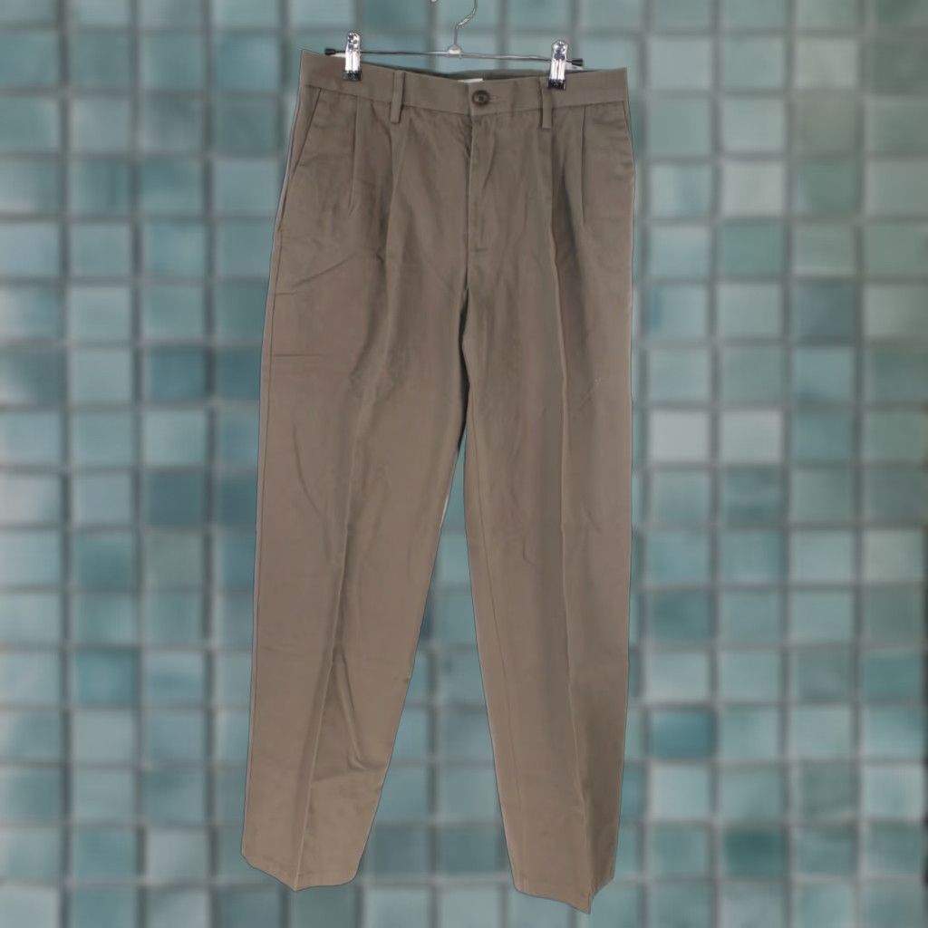 Essentials Amazon Essentials Men's Chino Pants Flat Front Slim Fit 29x32 Khaki Cotton Blend Slim Straight 32 Inseam Casual Formal Belt Loops Beige Mens Size US 29 - 1 Thumbnail
