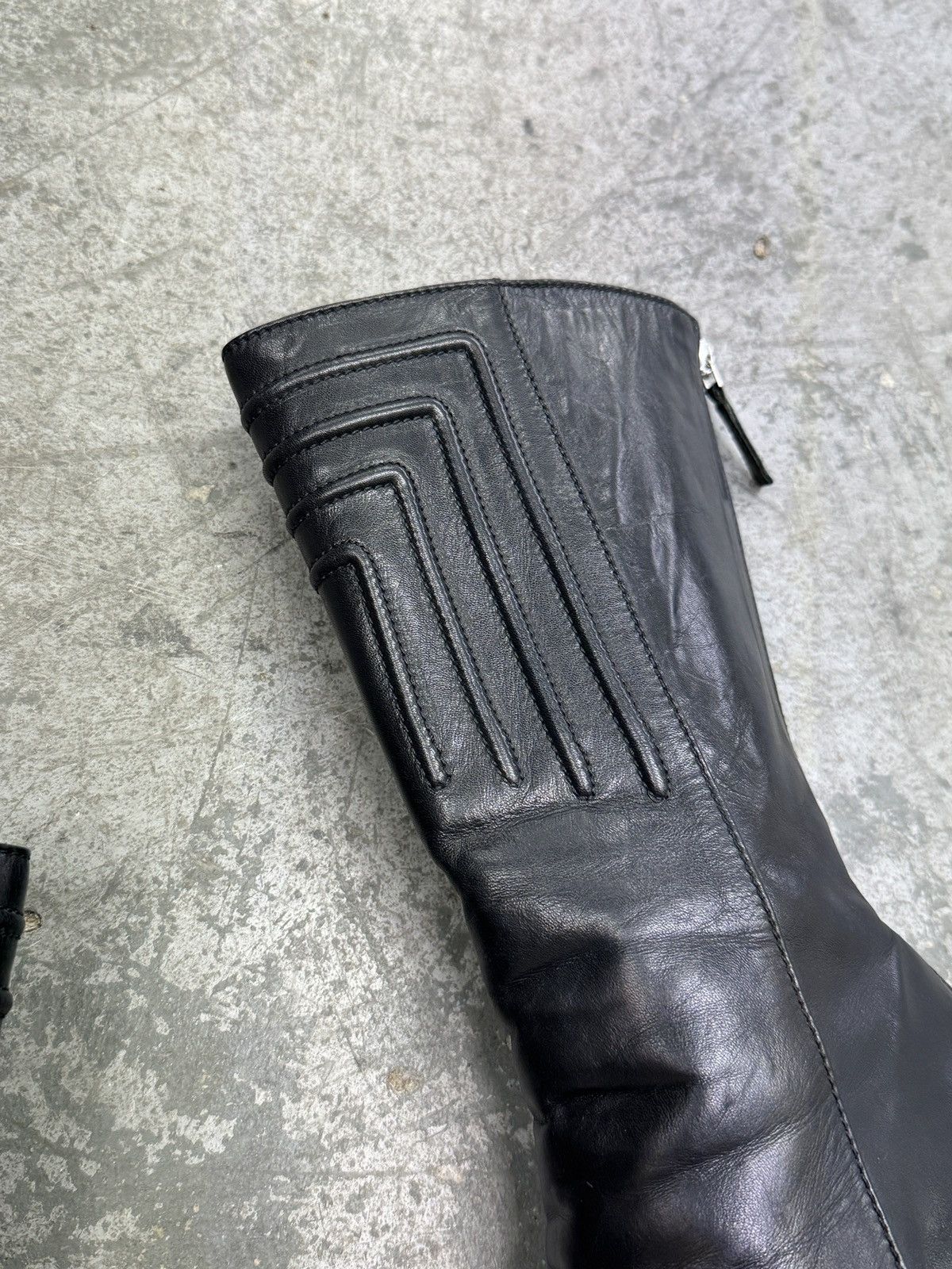 Vintage y2k Archive Real Leather Heels Vintage Boots Size US 7 / IT 37 - 4 Thumbnail