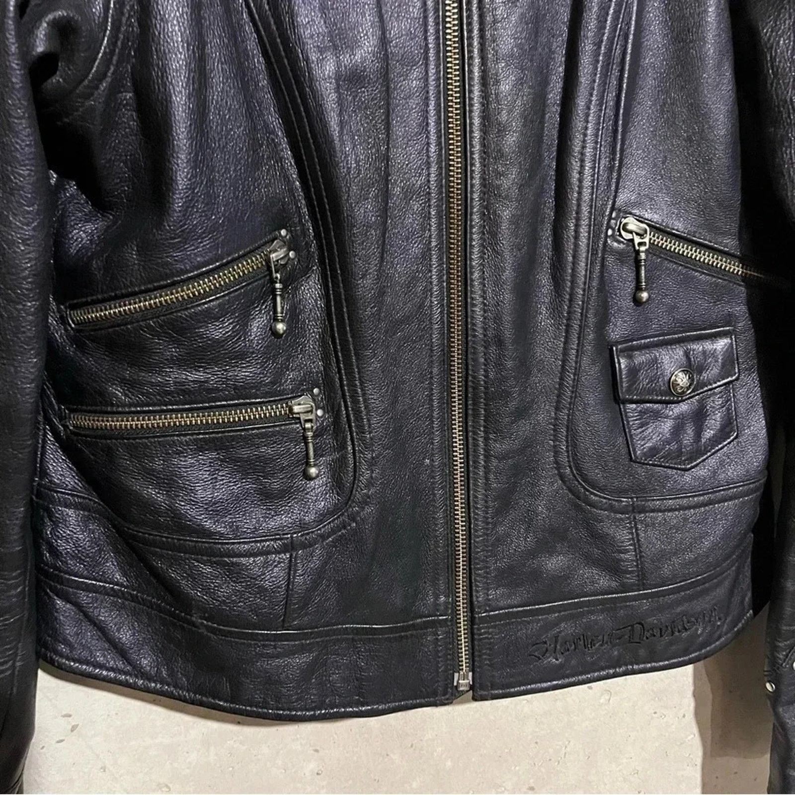 Harley Davidson Harley Davidson Sensation Leather Jacket Medium Motorcycle Size M / US 6-8 / IT 42-44 - 2 Thumbnail