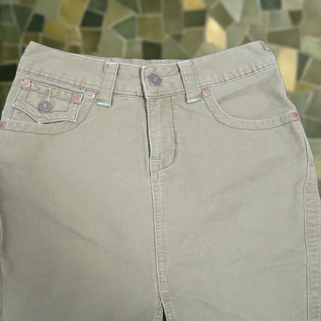 Vintage VINTAGE Unionbay Mini Skirt Denim 28" Brown 1990s Casual Grunge Cotton Size 5 Womens Size 28" / US 6 / IT 42 - 1 Thumbnail