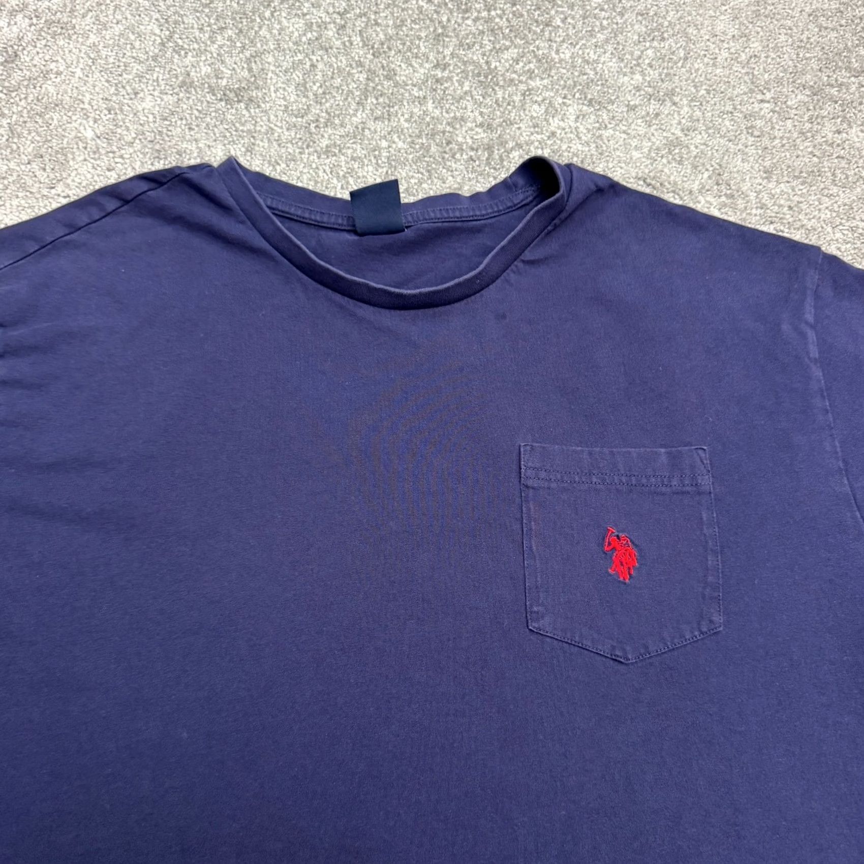Vintage U.S. Polo Assn Basic Logo T-Shirt Men 3XL Navy Blue Short Sleeve Crew Pocket Tee Size US XXL / EU 58 / 5 - 3 Thumbnail