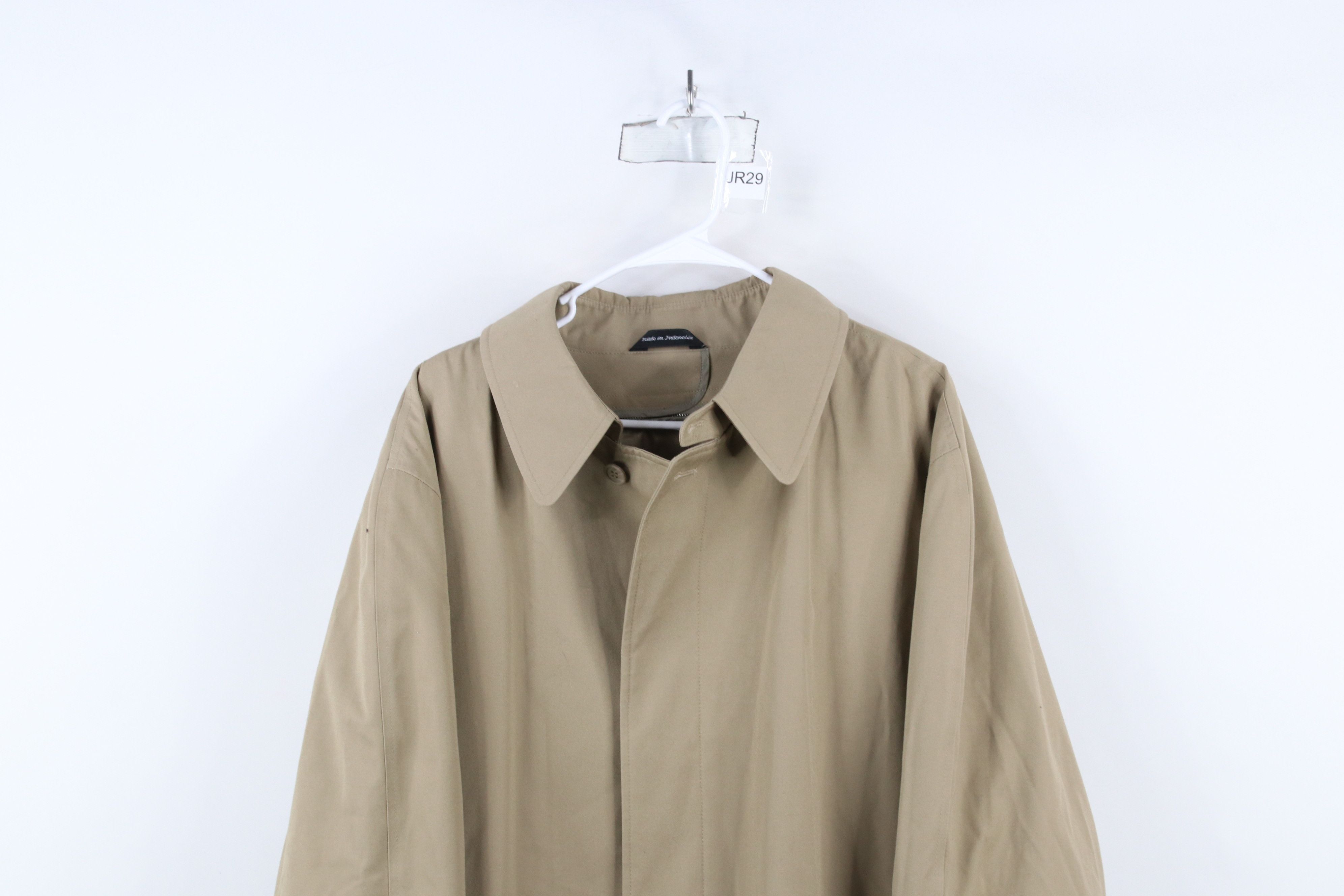 Vintage Vintage 90s Streetwear Lined Trench Coat Rain Jacket Beige Size US XXL / EU 58 / 5 - 2 Thumbnail