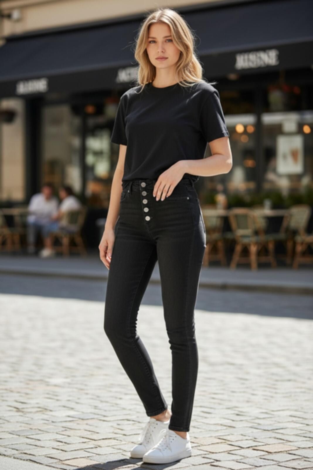 Other WHITE HOUSE BLACK MARKET High-Waisted Skinny Jeans Size 27" / US 4 / IT 40 - 1 Thumbnail