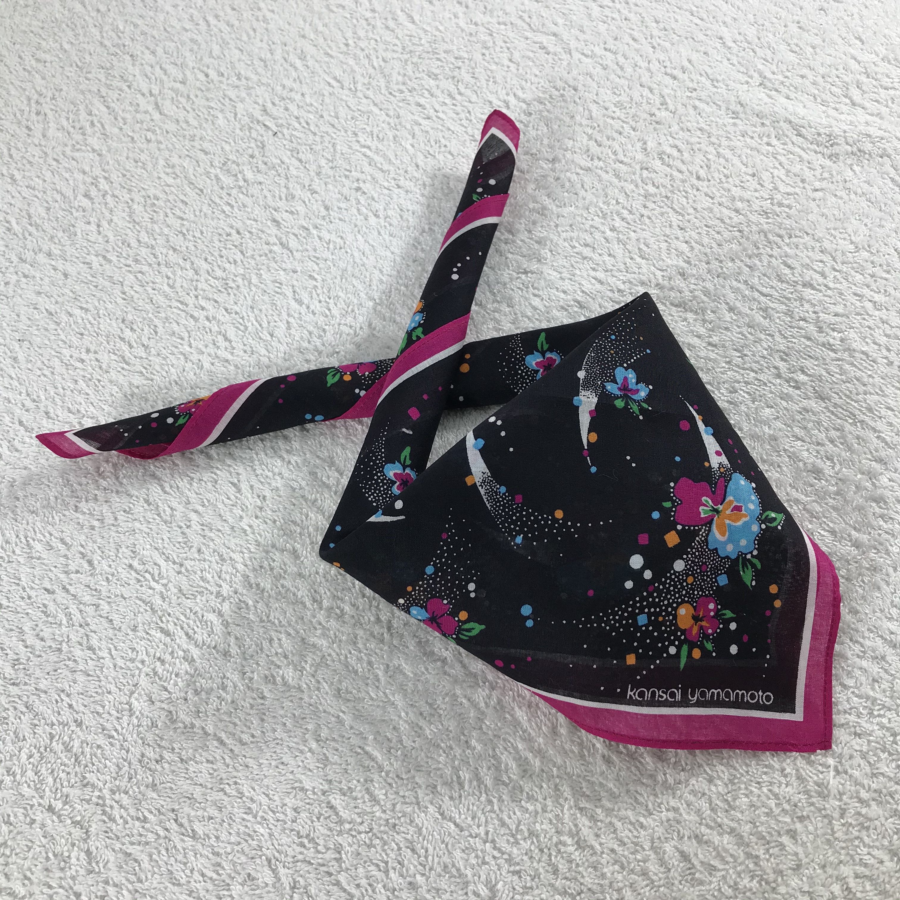 Kansai Yamamoto × Vintage Kansai Yamamoto Bandana / Handkerchief / Neckerchief - S091 Size ONE SIZE - 4 Thumbnail
