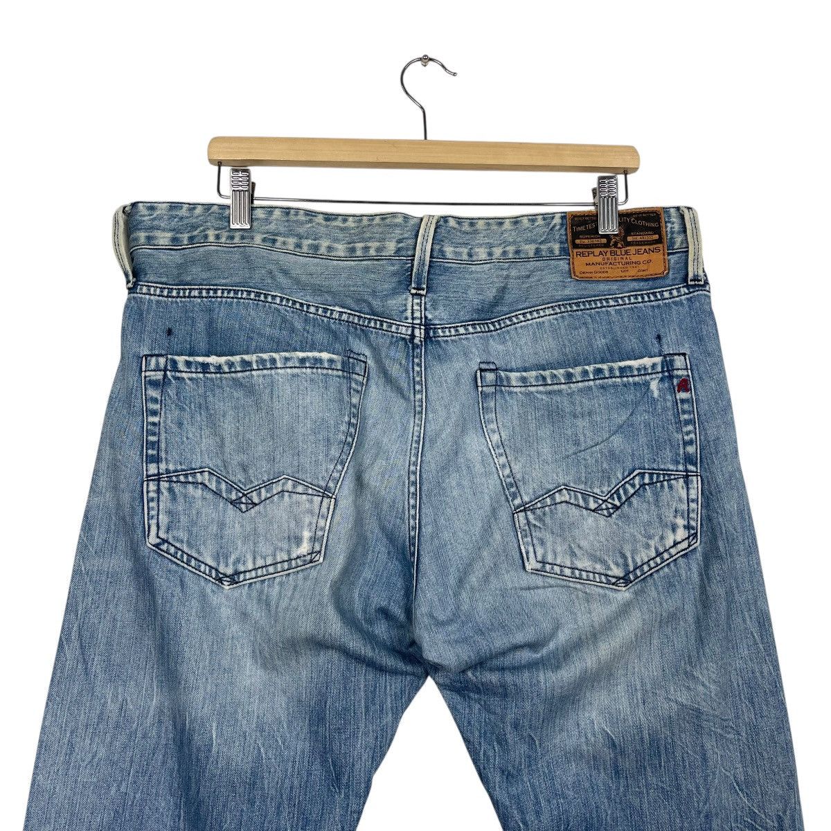 Replay Replay Distressed Zipper Fly Jeans W 36 Size US 36 / EU 52 - 15 Thumbnail