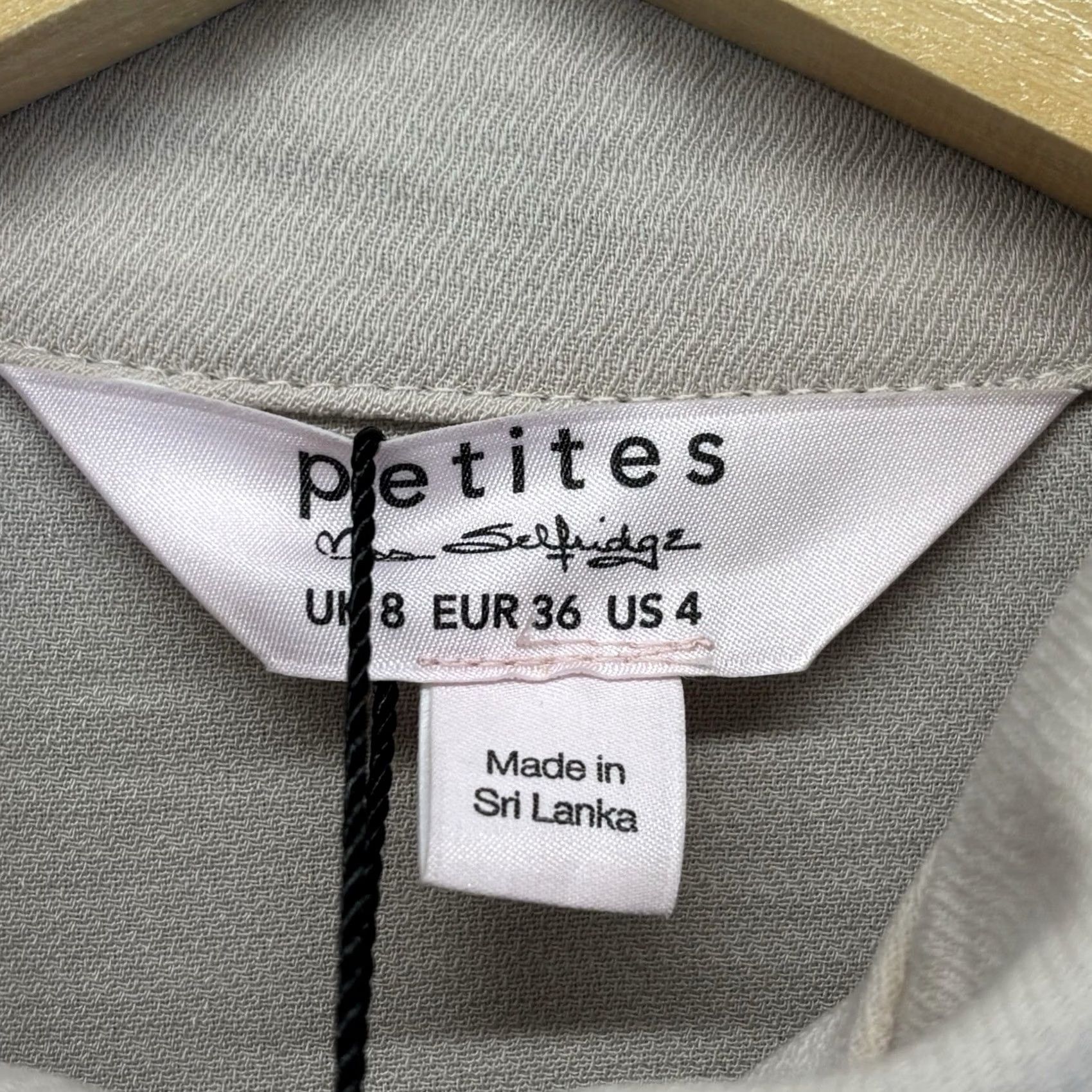 Vintage Miss Selfridge Petites Shirt Dress Beige UK8 Women’s Tie Belted New BNWT Shirt Dress Women’s Short Sleeve Collared Belted 8 Beige BNWT Size M / US 6-8 / IT 42-44 - 5 Thumbnail