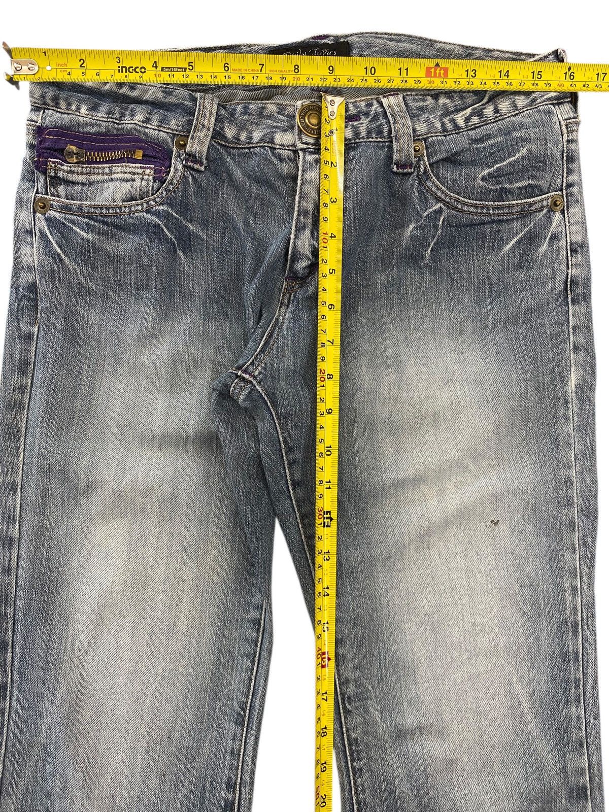Japanese Brand Japanese Brand Light Wash Style Flare Jeans Size US 32 / EU 48 - 6 Thumbnail
