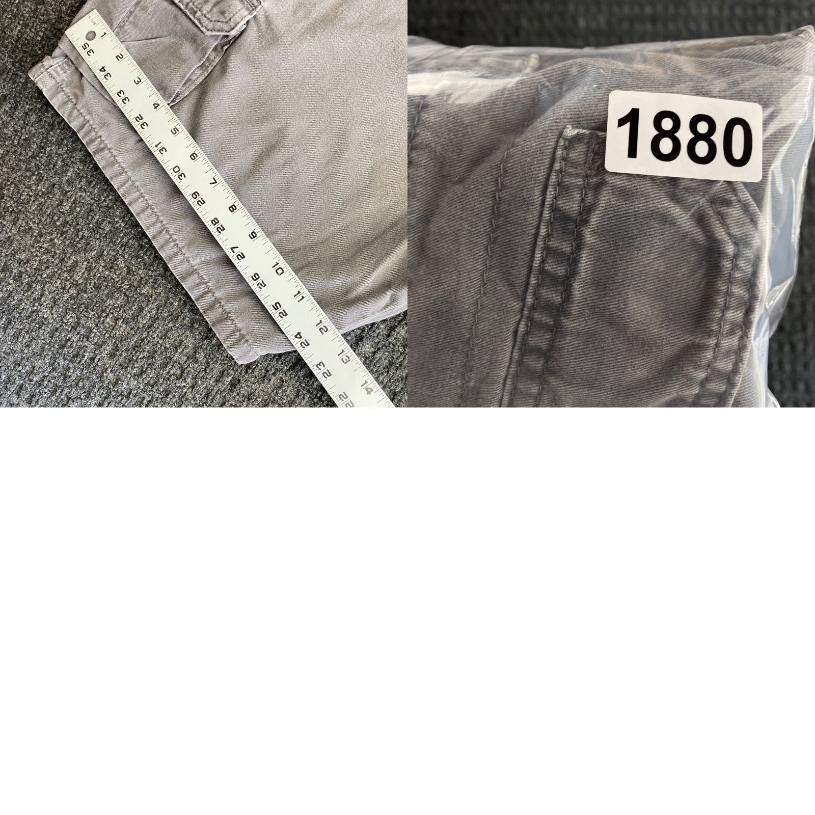 Wrangler VINTAGE Wrangler Cargo Shorts Men 42 Gray Cotton 10 in Inseam Relaxed Casual Workwear Pockets Button Front Size US 42 / EU 58 - 8 Thumbnail