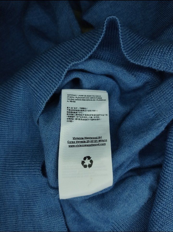 Vivienne Westwood Vintage Vivienne Westwood sweater blue size XL Size US XL / EU 56 / 4 - 5 Thumbnail
