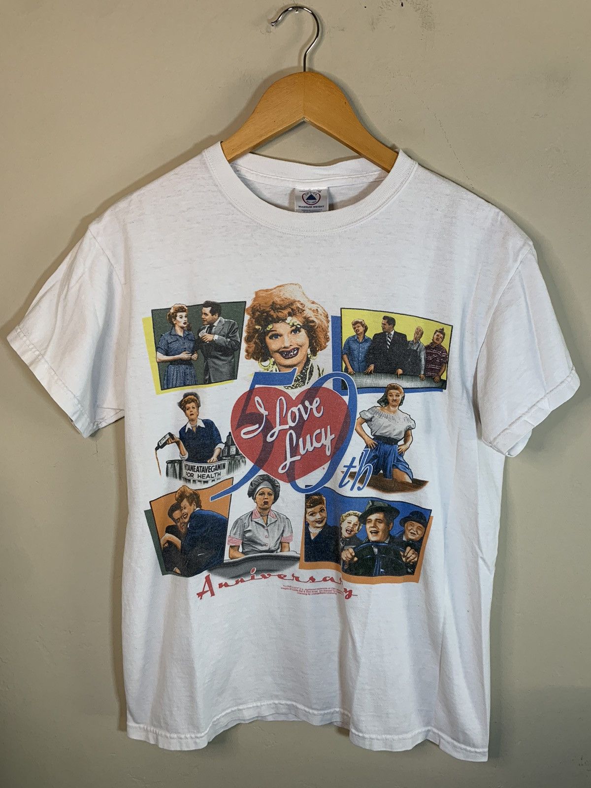 Vintage RARE Vintage 90’s I Love Lucy 50th Anniversary TV Show Shirt Size US M / EU 48-50 / 2 - 1 Thumbnail