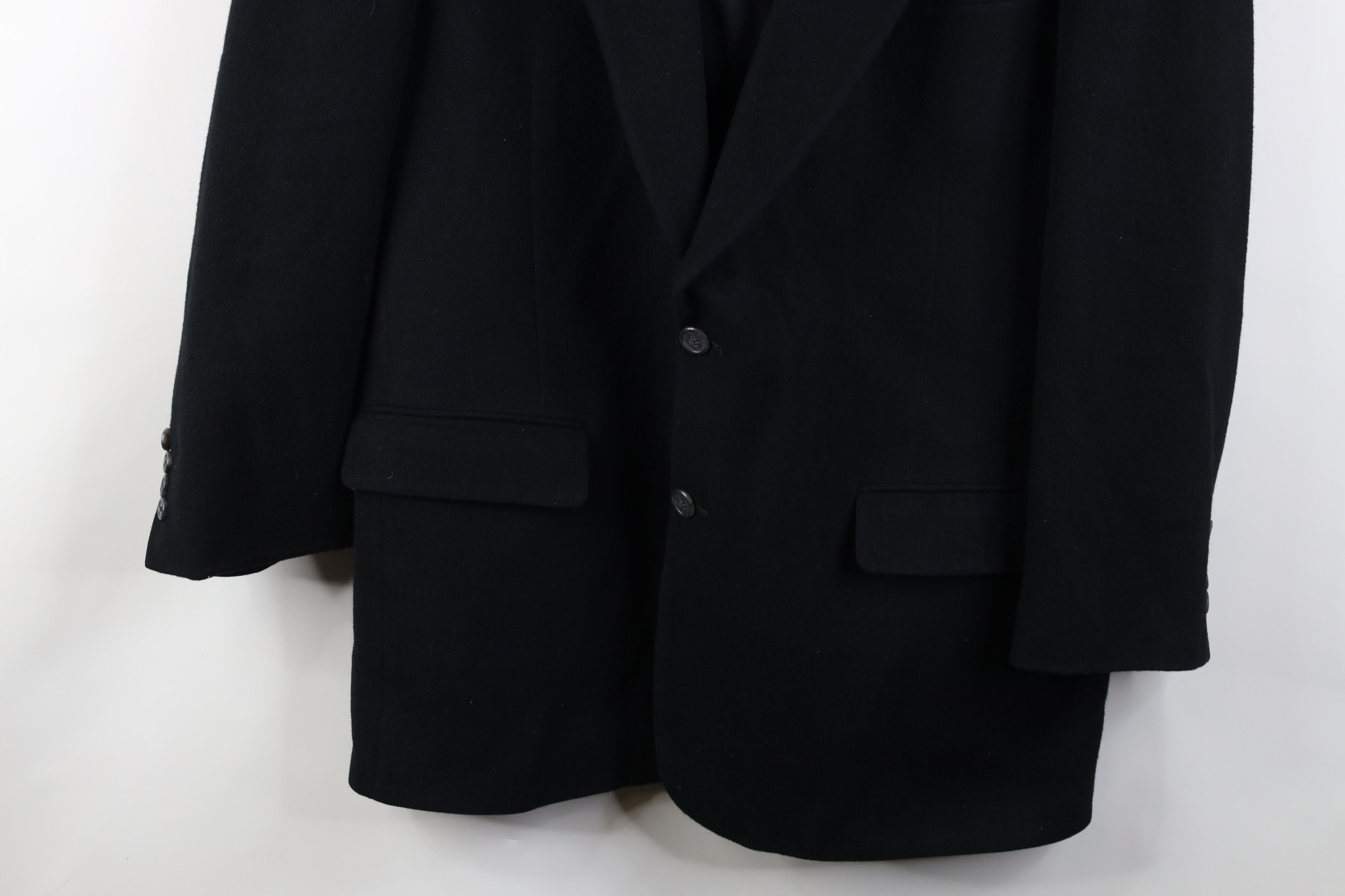 Vintage Vintage 90s Hair 2 Button Suit Coat Blazer Jacket Black USA Size US XXL / EU 58 / 5 - 3 Thumbnail