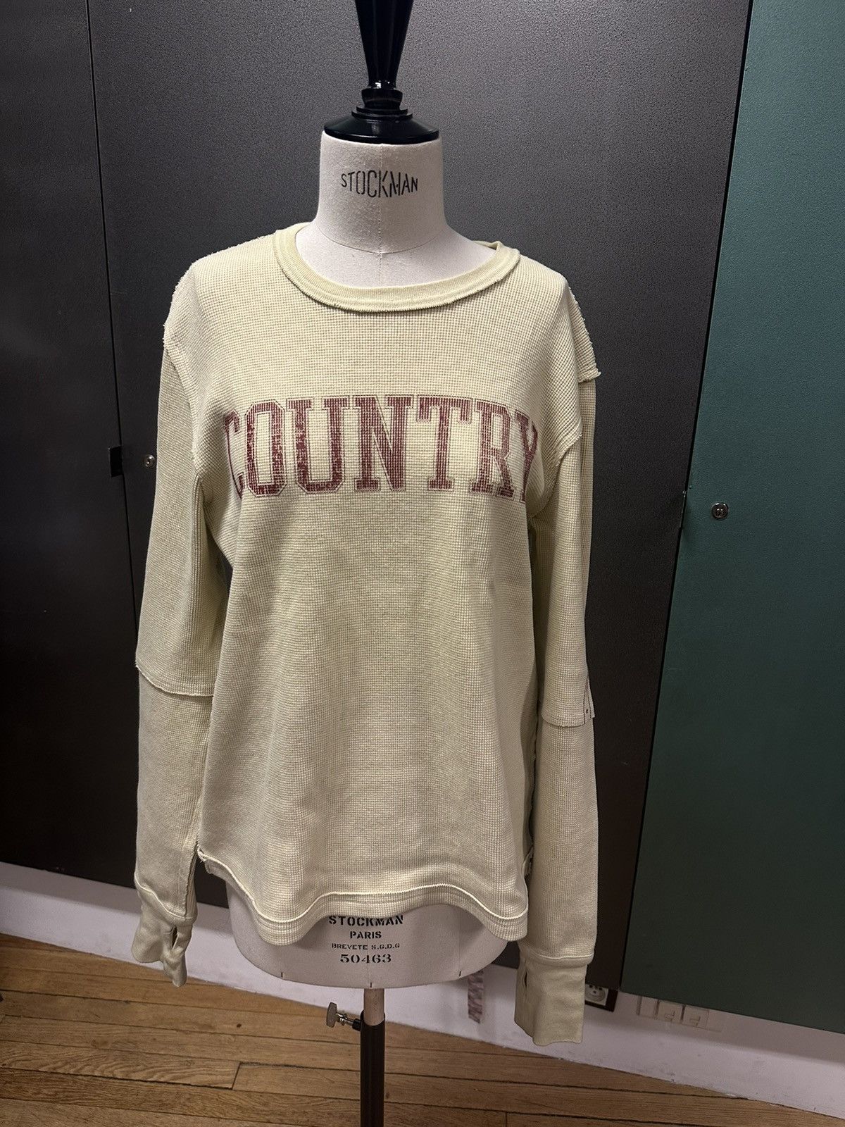Telfar Waffle long sleeve t shirt Size US M / EU 48-50 / 2 - 1 Thumbnail