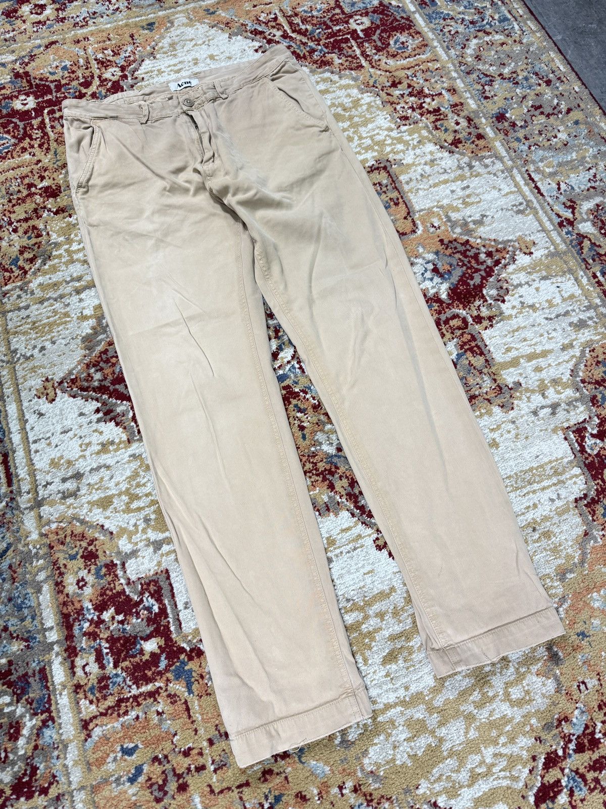 Acne Studios Acne Studios Chino Pants Beige Vintage Y2K Slim Straigth Size US 32 / EU 48 - 1 Thumbnail