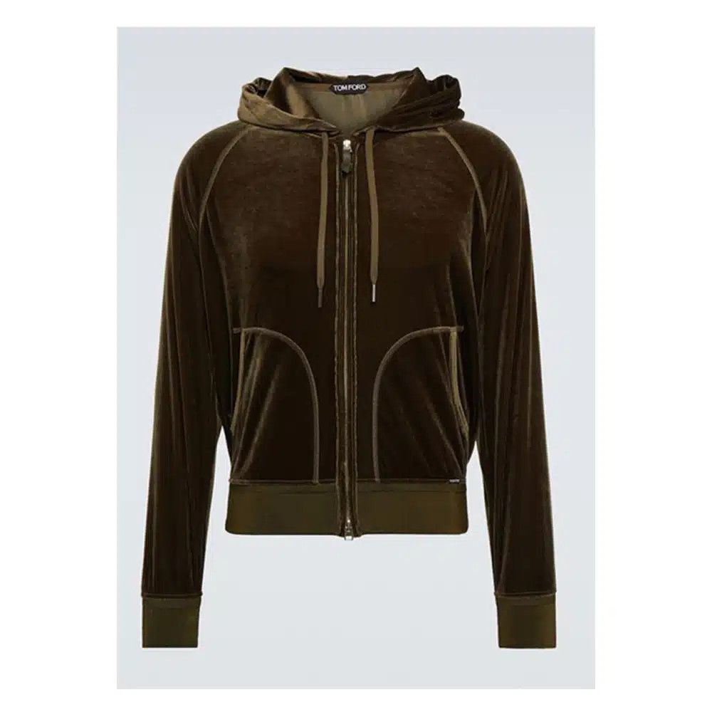 Tom Ford o1loc1c1124 JDL002 Velvet Hoodie in Brown Size US L / EU 52-54 / 3 - 1 Preview