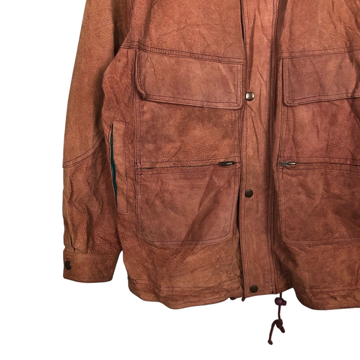 Japanese Brand × Vintage 📌Vintage Biker Leather Jacket Mack Lot Issey Miyake Size US L / EU 52-54 / 3 - 5 Thumbnail