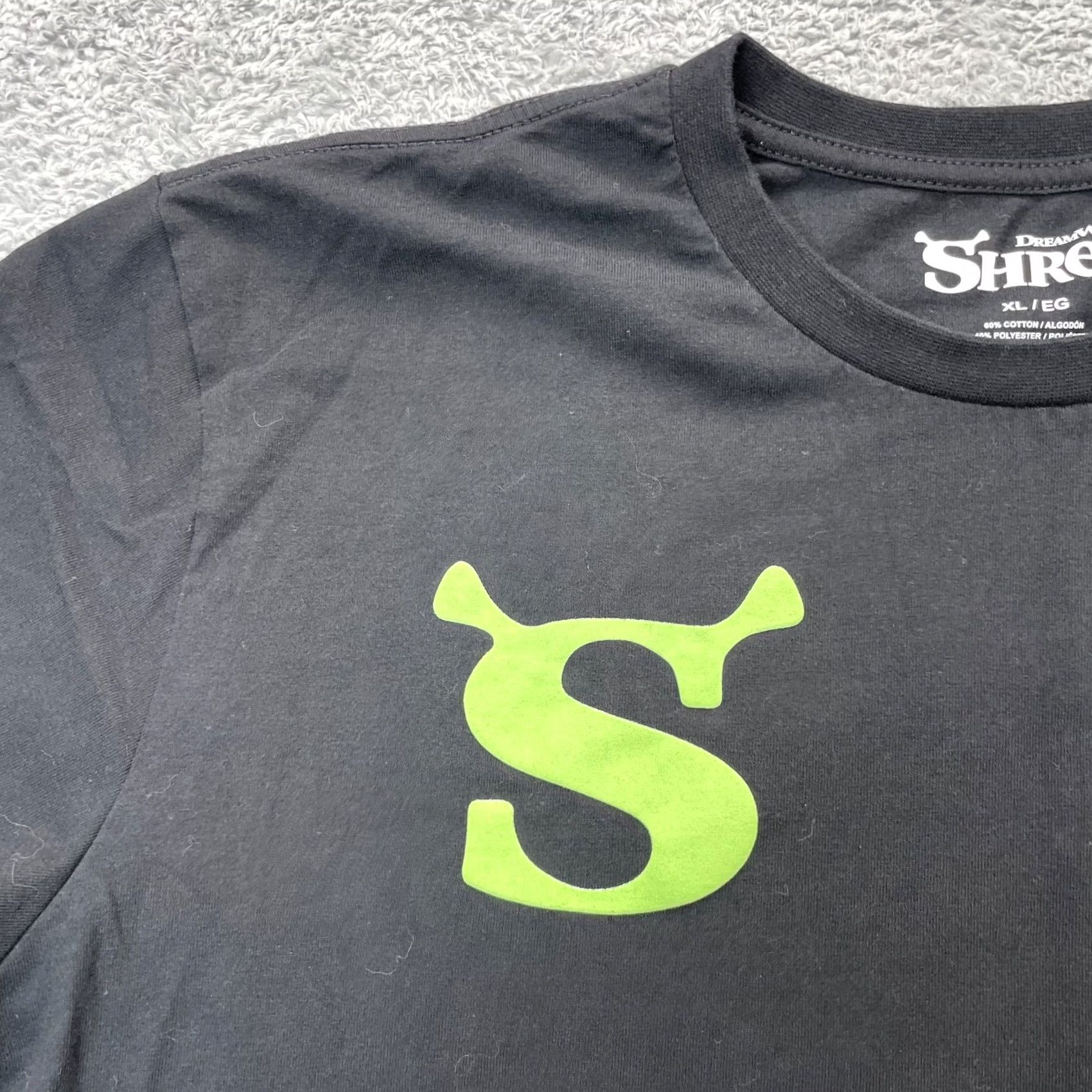 Vintage Shrek Shirt Mens XL Black Dreamworks Movie Promo Embroidered AOP Logo T-Shirt Crew Neck Short Sleeve Vac Vintage Size US XL / EU 56 / 4 - 6 Thumbnail