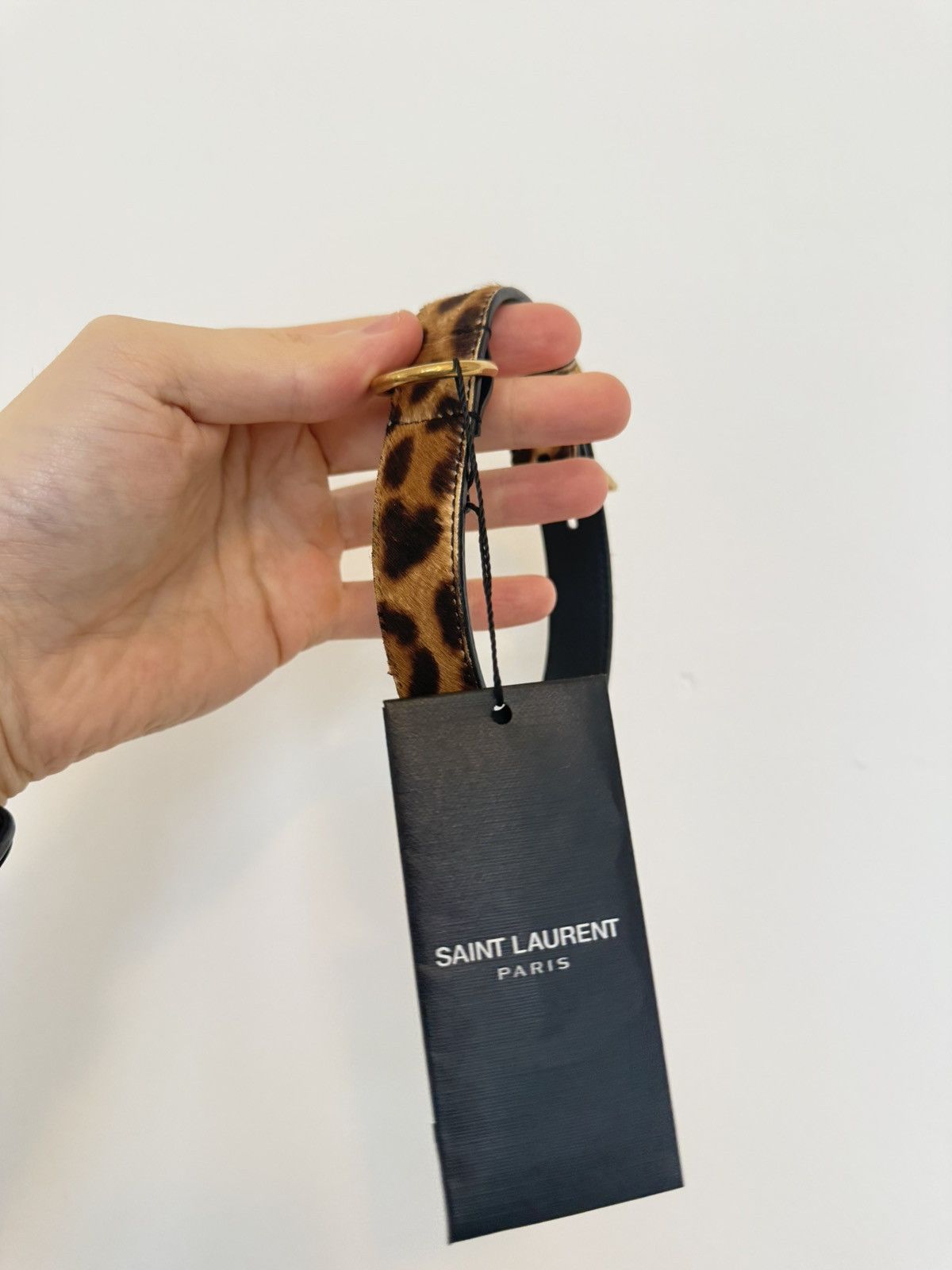 Saint Laurent Paris Saint Laurent Dog Collar in Pony-skin Look Leather Size ONE SIZE - 2 Thumbnail