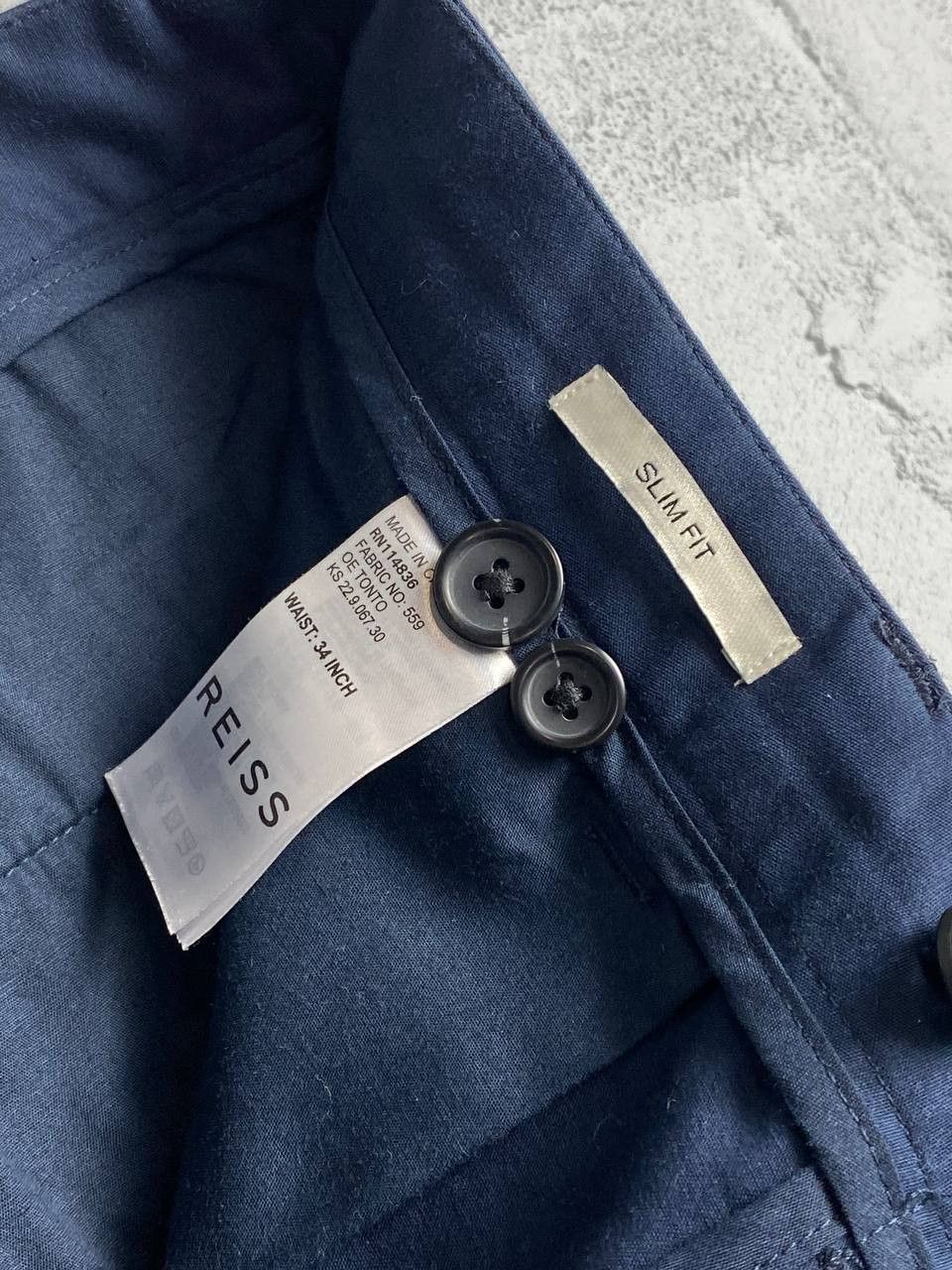 Reiss Reiss OE Tonto Navy Chino Pants Size 34 Old Money Size US 34 / EU 50 - 6 Thumbnail