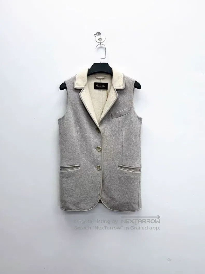Other LORO PIANA Cashmere Faux Leather Triple Pocket Vest Size US S / EU 44-46 / 1 - 1 Thumbnail