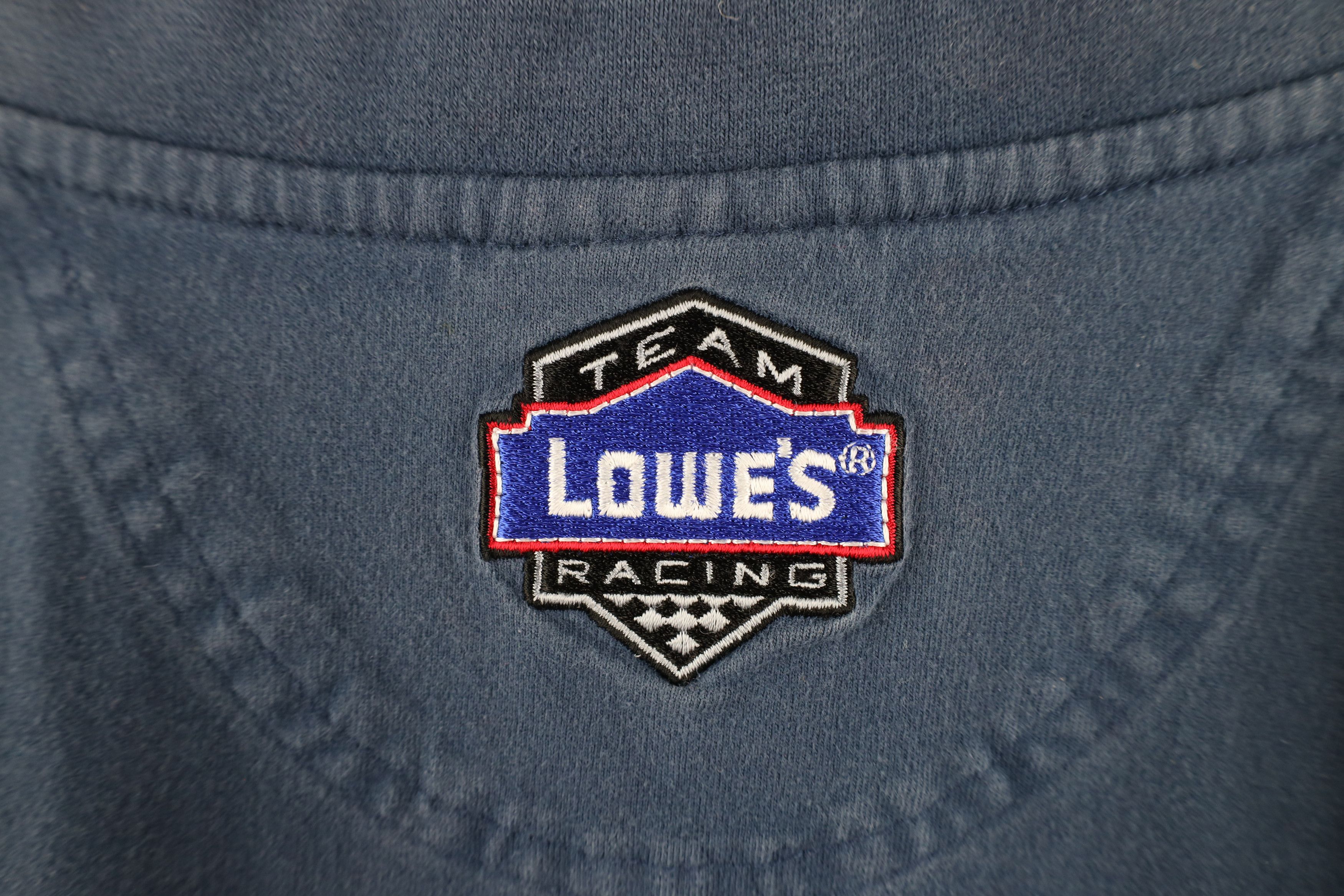 Vintage Vintage NASCAR Lowes Racing Jimmie Johnson Half Zip T-Shirt Size US XL / EU 56 / 4 - 9 Thumbnail