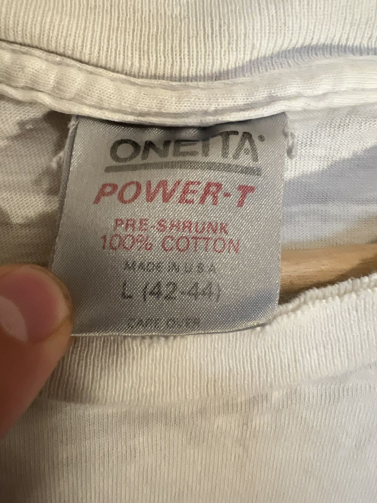 Vintage Oneita Thrashed Beach Crew Size US L / EU 52-54 / 3 - 3 Thumbnail
