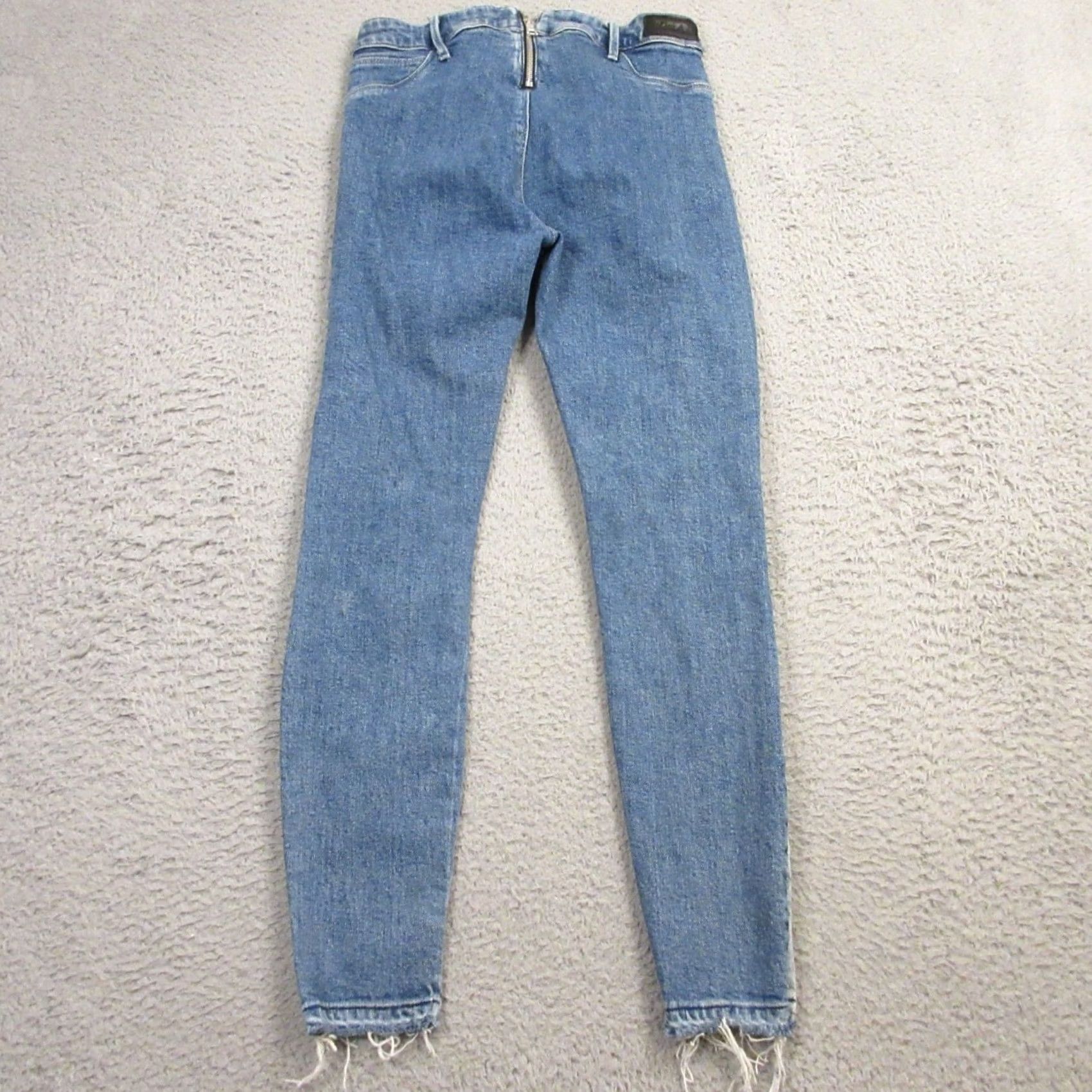 Rta RTA Jeans Skinny 26 Blue Denim 5-Pocket Distressed? (omit) 2 Tone Ankle Fray Hem Women’s Regular Size 26 Jeans Size 26" / US 2 / IT 38 - 7 Thumbnail