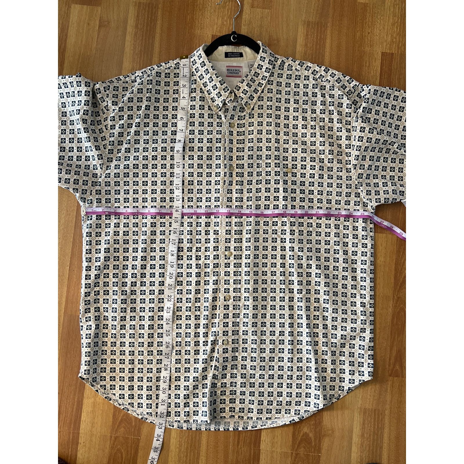 Bugle Boy Vtg retro geometric western Bugle Boy button down Shirt XXL Size US XXL / EU 58 / 5 - 6 Thumbnail