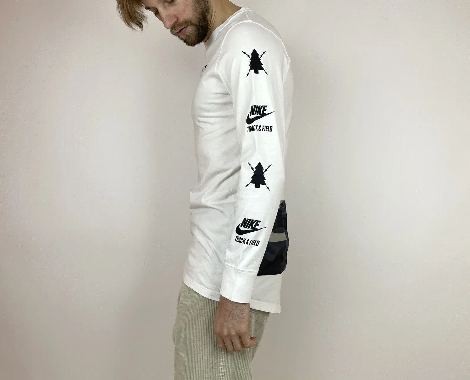 Nike Nike NTF NT/F TRACK & FIELD Long Sleeve White Shirt Mens Size US L / EU 52-54 / 3 - 7 Thumbnail