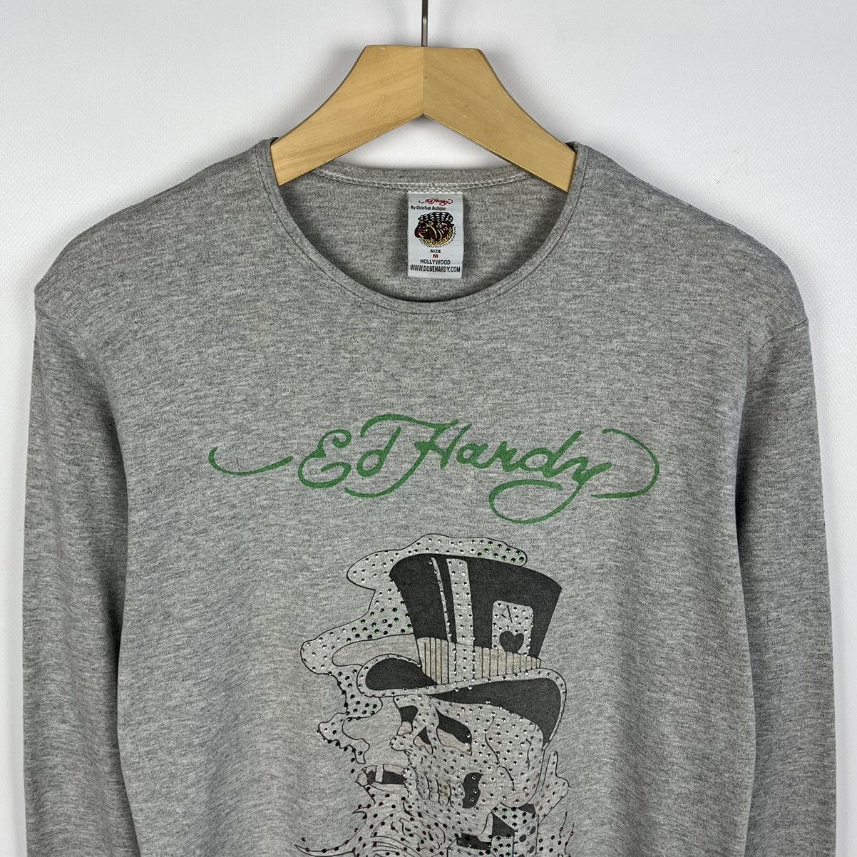 Ed Hardy Vintage Ed Hardy y2k skulls longsleeve 90’s Size US M / EU 48-50 / 2 - 2 Thumbnail