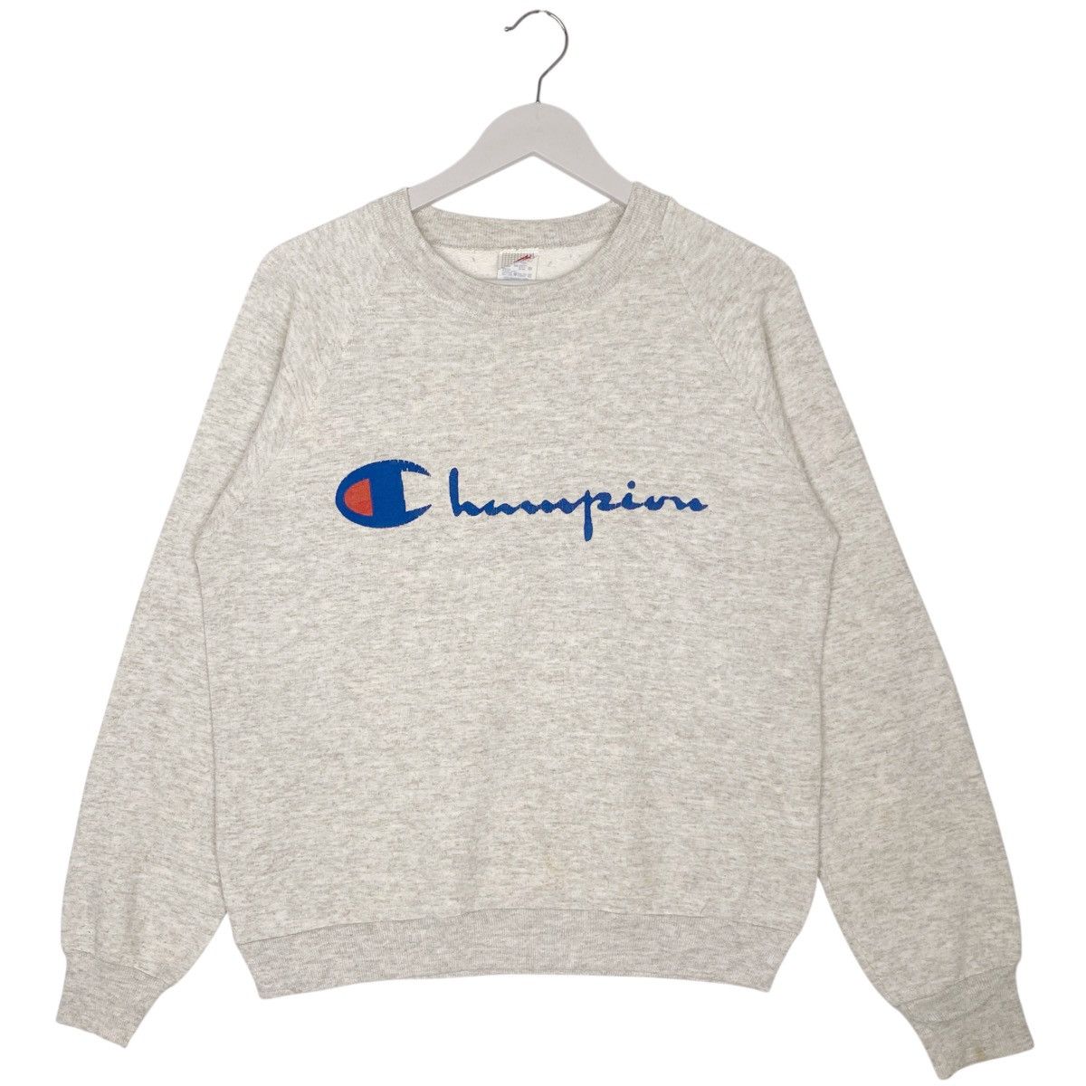 Vintage Vintage Champion Crewneck Sweatshirt Grey Pullover Size M Size US M / EU 48-50 / 2 - 1 Thumbnail
