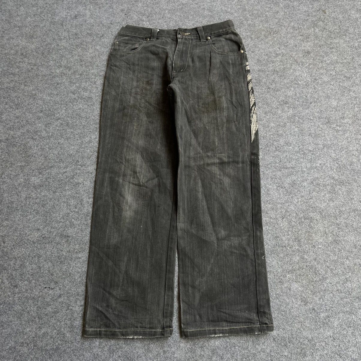 Vintage 💥Rare💥 Crazy Vintage Raw Blue Baggy Jeans Size US 34 / EU 50 - 4 Thumbnail