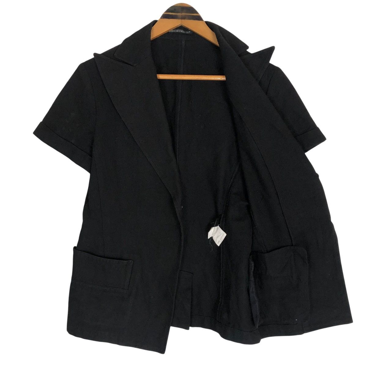Yohji Yamamoto Vintage Yohji Yamamoto Noir S/S 2005 Cotton Canvas Jacket Size S / US 4 / IT 40 - 6 Thumbnail
