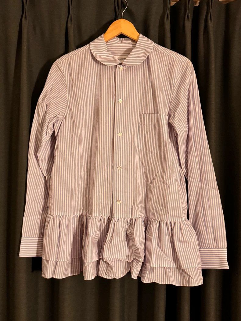 Comme des Garcons Comme Des Garcons 24 Year Gold Ingot Collar Pleated Shirt Size M / US 6-8 / IT 42-44 - 2 Thumbnail