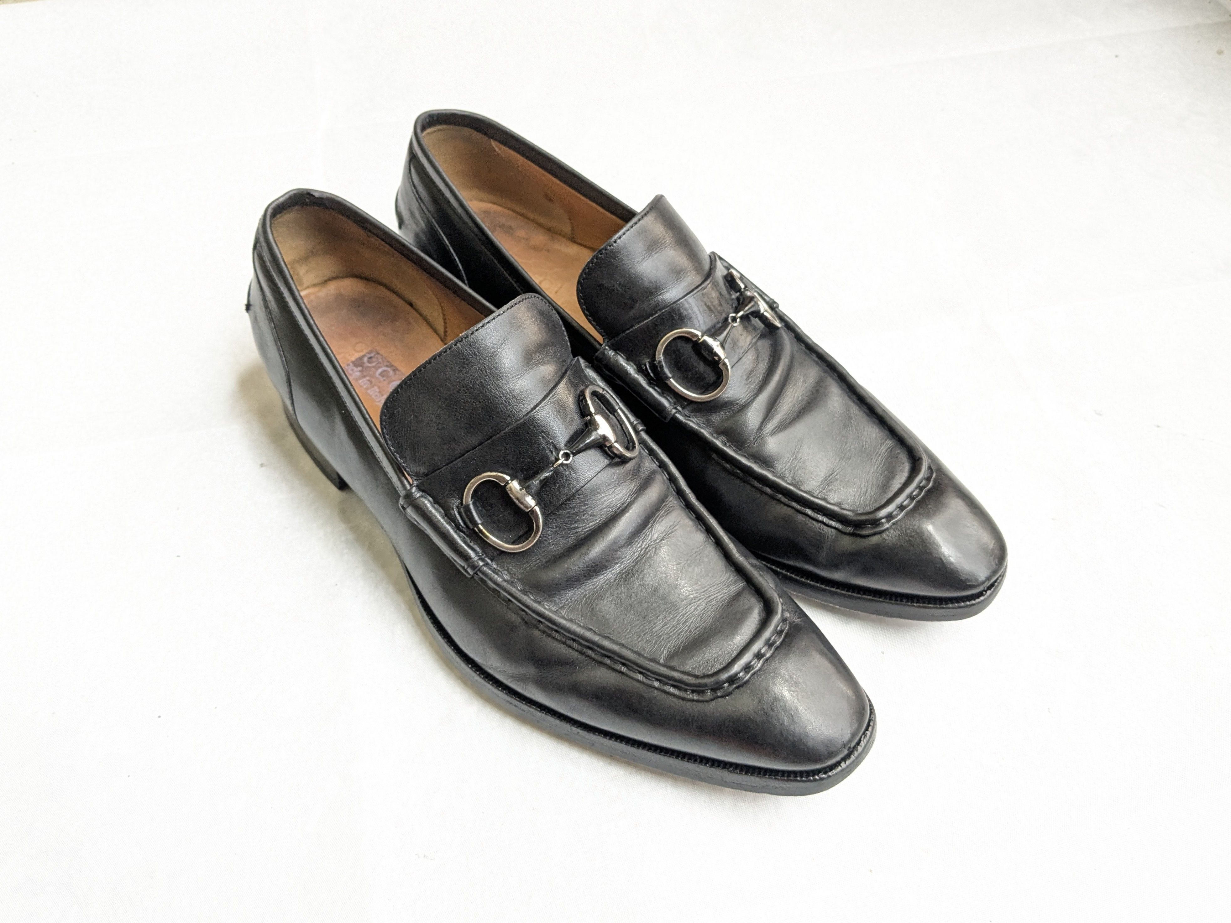 Gucci Horsebit Loafers Black 10 Leather