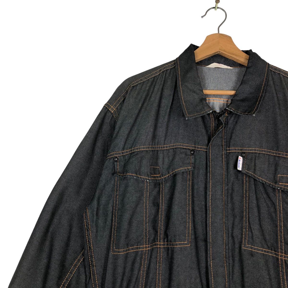 Japanese Brand 🔥90’s Vintage Work Overall Racing Suzuki Wear Big Logo Size US 36 / EU 52 - 6 Thumbnail