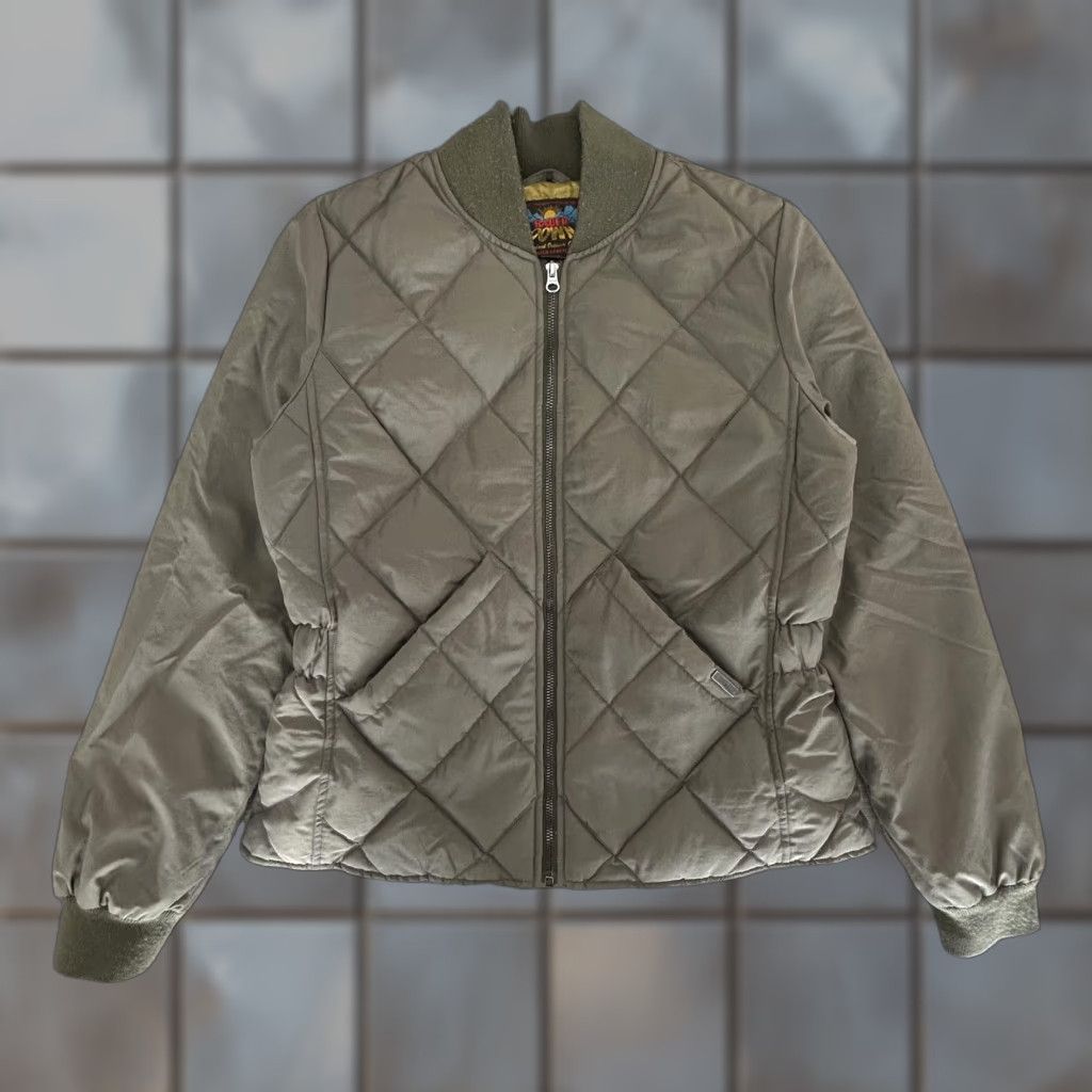 Eddie Bauer VINTAGE Eddie Bauer Jacket Womens M Goose Down Quilted Zip Insulated Lined Pockets Full Zip All Seasons mid-Length Green Size M / US 6-8 / IT 42-44 - 1 Thumbnail