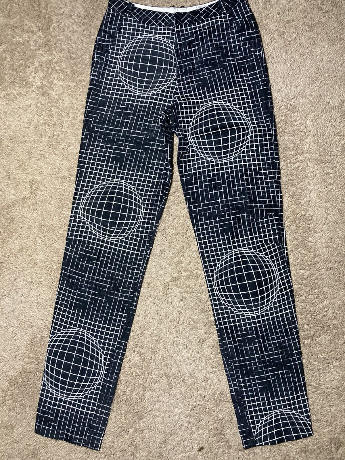 20471120 SS96 20471120 Cyber Globe Hyoma Anime Suit Pants 90s 1996 Size US 28 / EU 44 - 2 Thumbnail