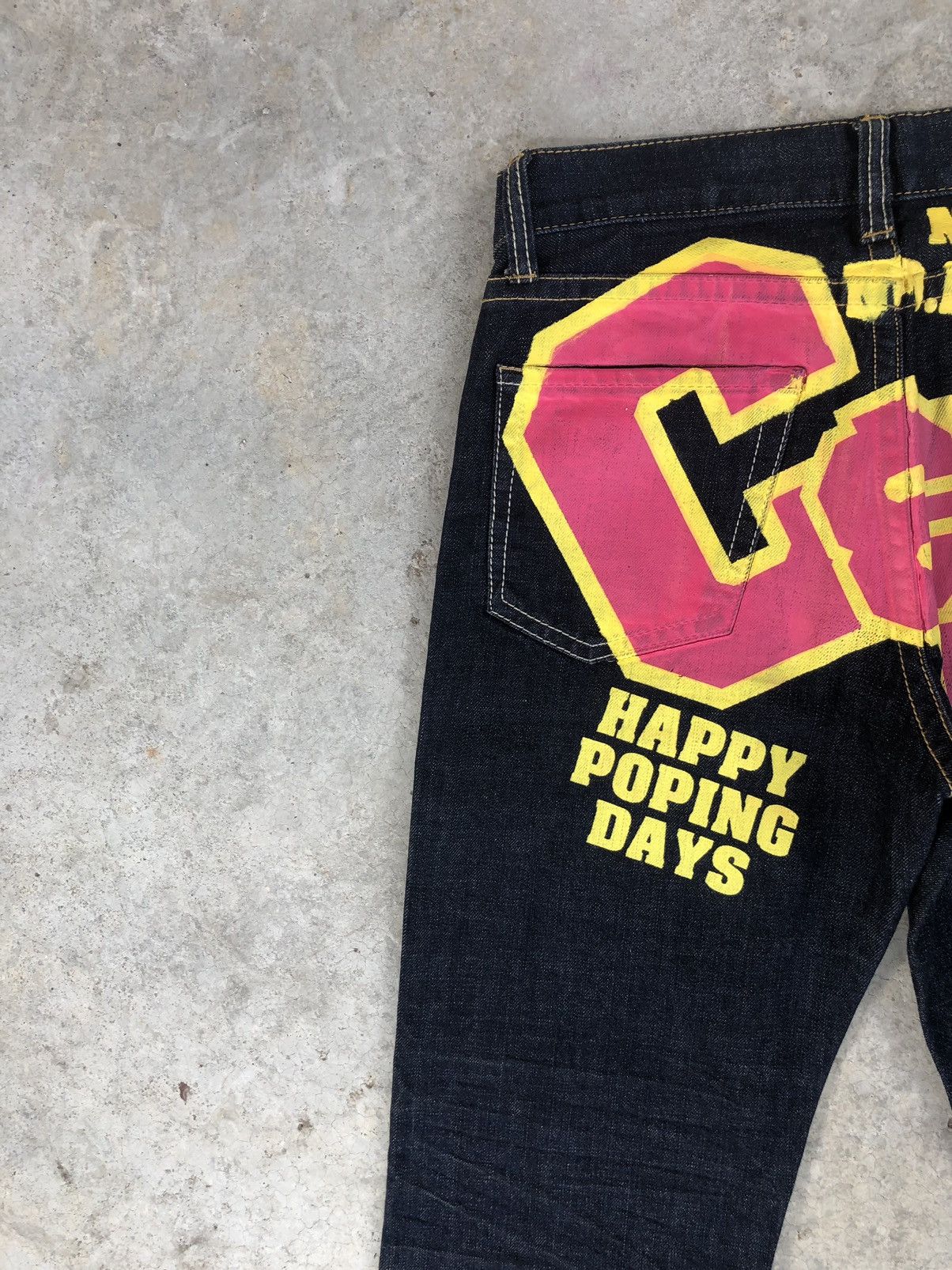 Japanese Brand Vintage Co & Lu Daicock Evisu Style Selvedge Big Logo Size US 31 - 9 Thumbnail