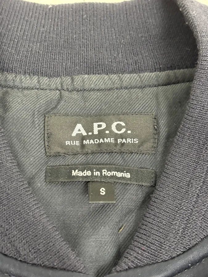 A.P.C. A.P.C. Black Nylon Zip-Pocket Bomber Jacket Size US S / EU 44-46 / 1 - 9 Thumbnail