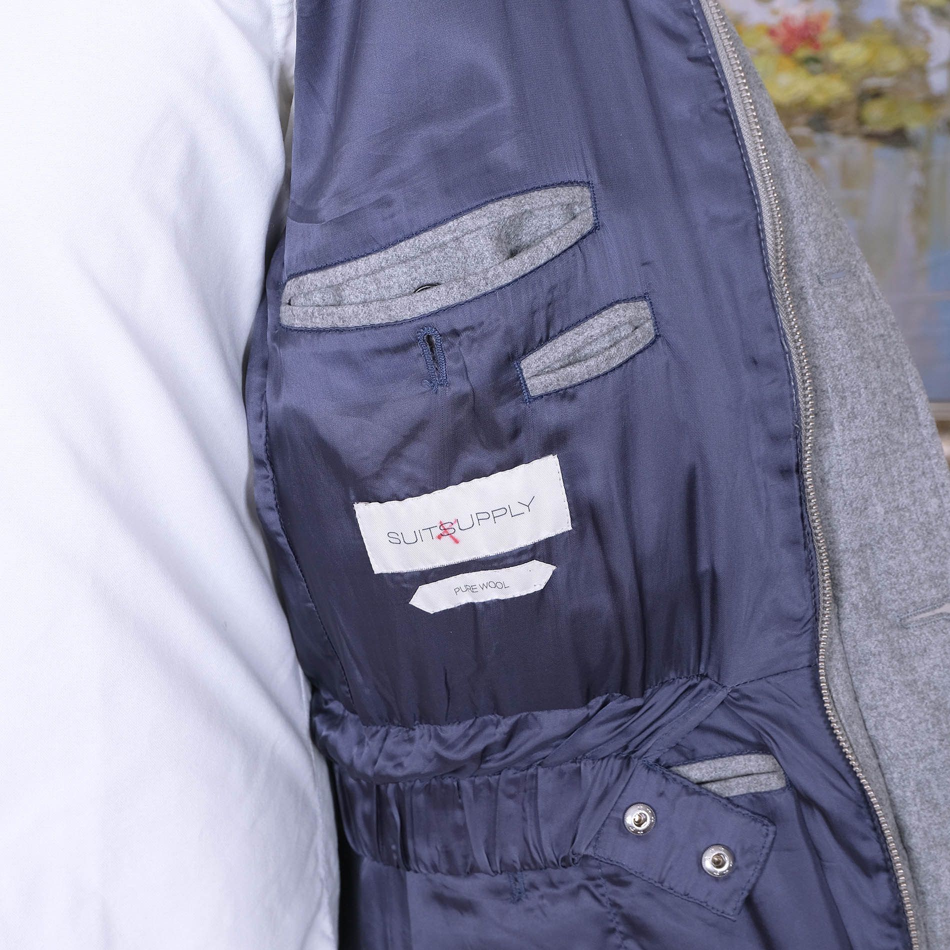 Suitsupply Suitsupply, grey wool down jacket, size 40UK, Orlando model Size US M / EU 48-50 / 2 - 4 Thumbnail