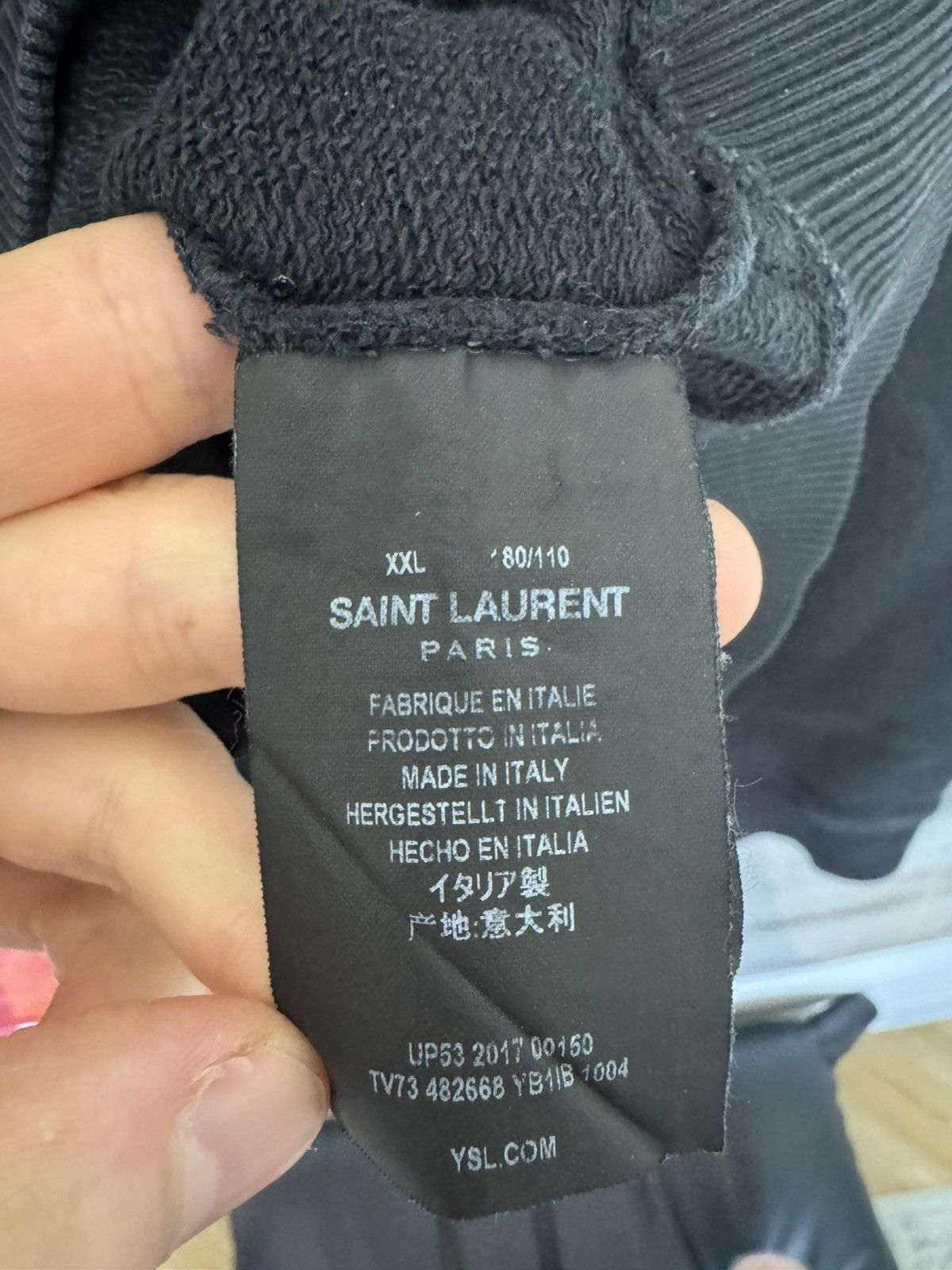 Saint Laurent Paris Saint Laurent Slow Kissing Mouth Logo Hoodie Hedi Slimane Size US XL / EU 56 / 4 - 5 Thumbnail