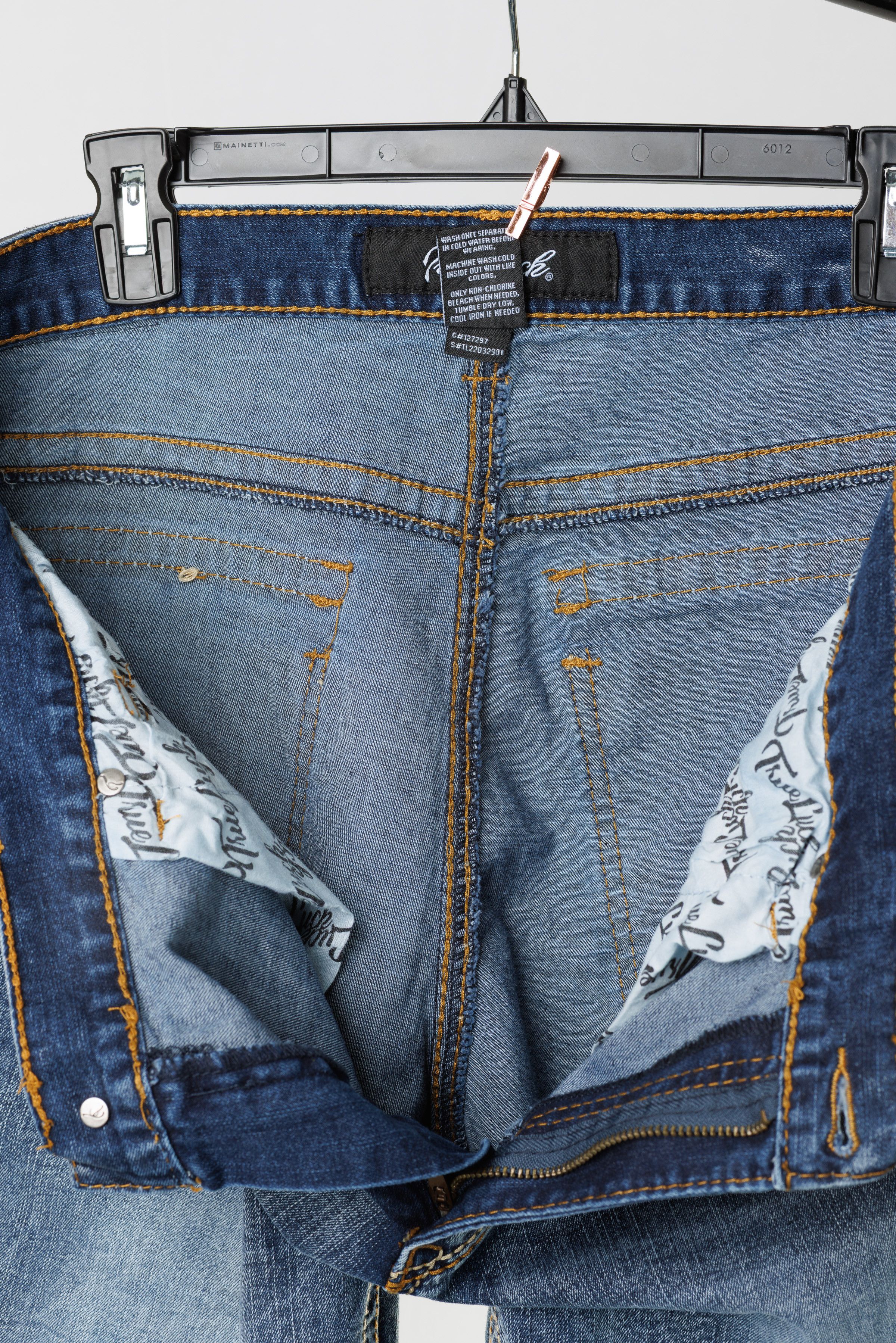 Other True Luck Jeans 38x32 – Medium Wash, Flap Pockets Size US 38 / EU 54 - 7 Thumbnail