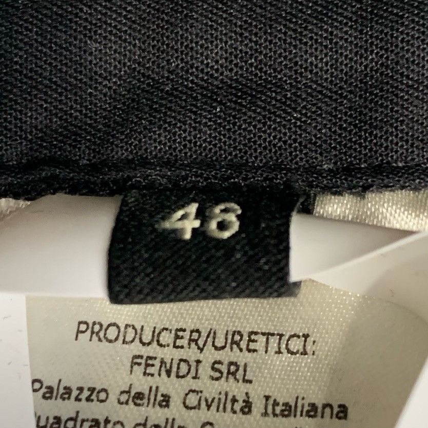 Fendi Fendi Zip Detail Black Trousers – Relaxed Fit (Size M) Size US 32 / EU 48 - 4 Thumbnail